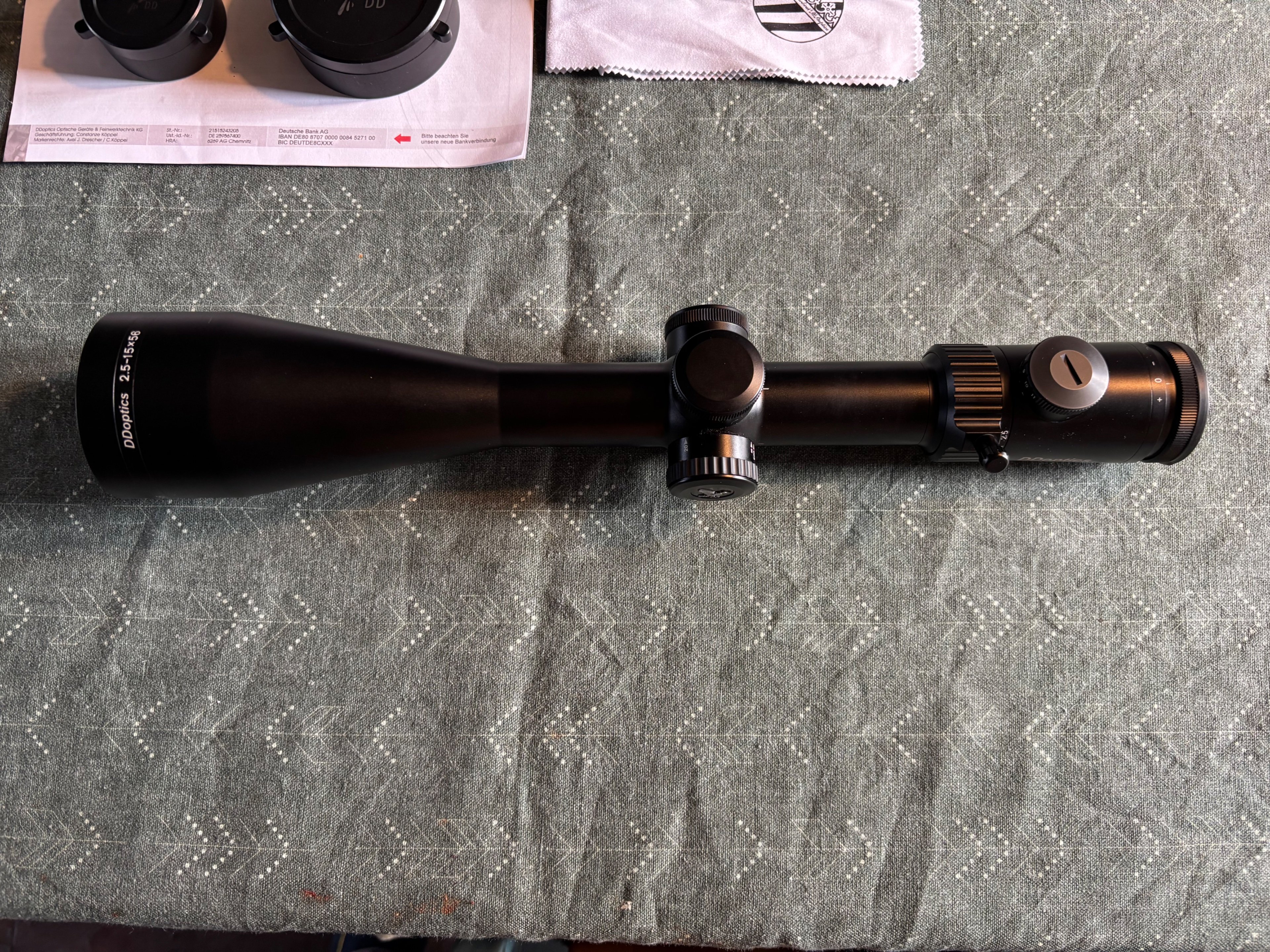 Zielfernrohr DDOptics NFX 2,5-15x56 mit Ifiber – Bild 1