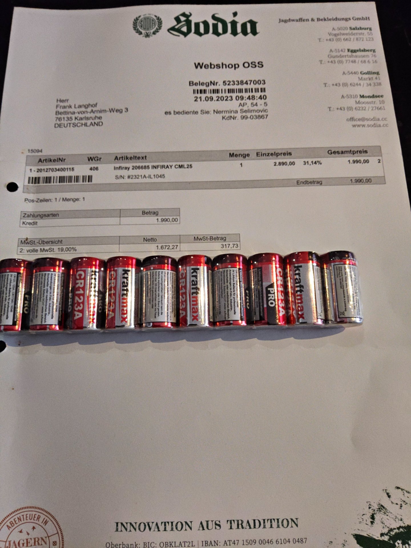 Wärmebild Vorsatz bzw. Handgerät Infiray Xeye CML25 – Bild 5