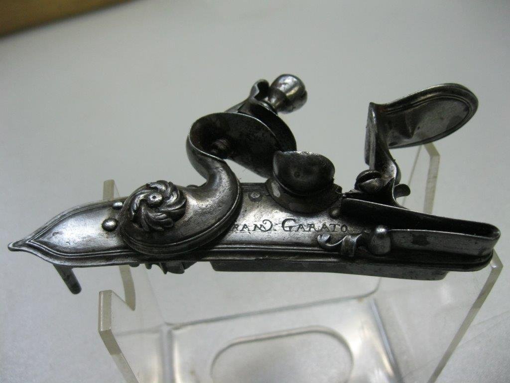 Pistolen Steinschloss Flintlock Italien ca 1660 sign FRANC GARATO – Bild 1