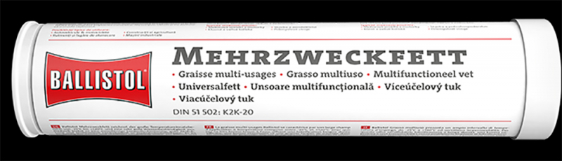 BALLISTOL 400g Mehrzweckfett Kartusche | Lithiumseifenfett -35°C bis +130°C Langzeitschmierung Lager – Bild 1