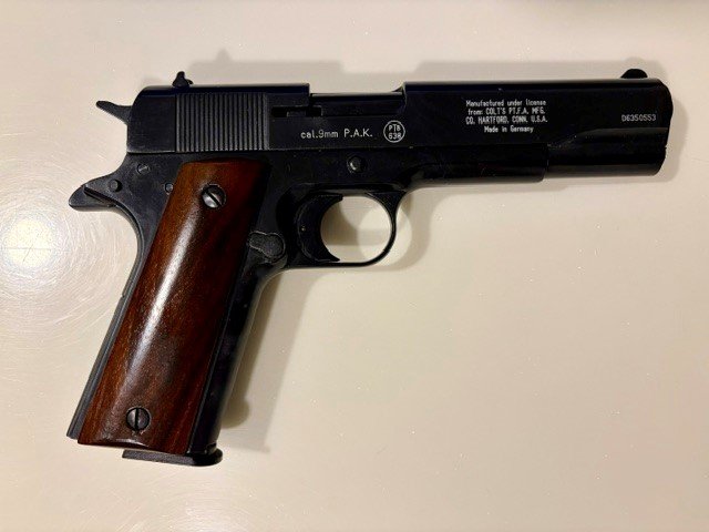 Colt Government 1911 A1 Kal 9mm P.A.K. PTB 638 – Bild 2