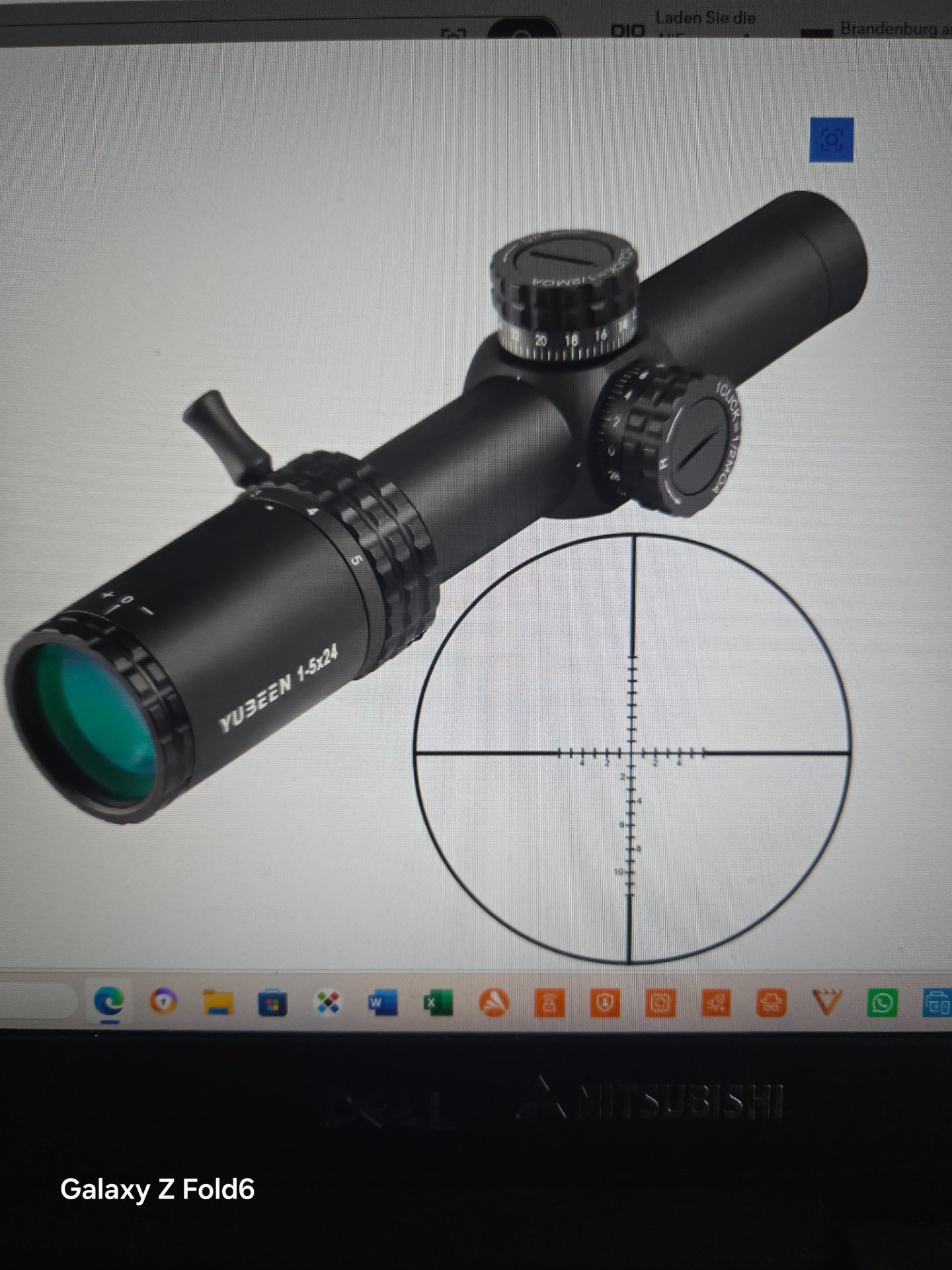 Bestsight 1-5x24 kompaktes Zielfernrohr ( 23 cm) für Sport, Airsoft und , Luftgewehr, Ziel-Visier, – Bild 4
