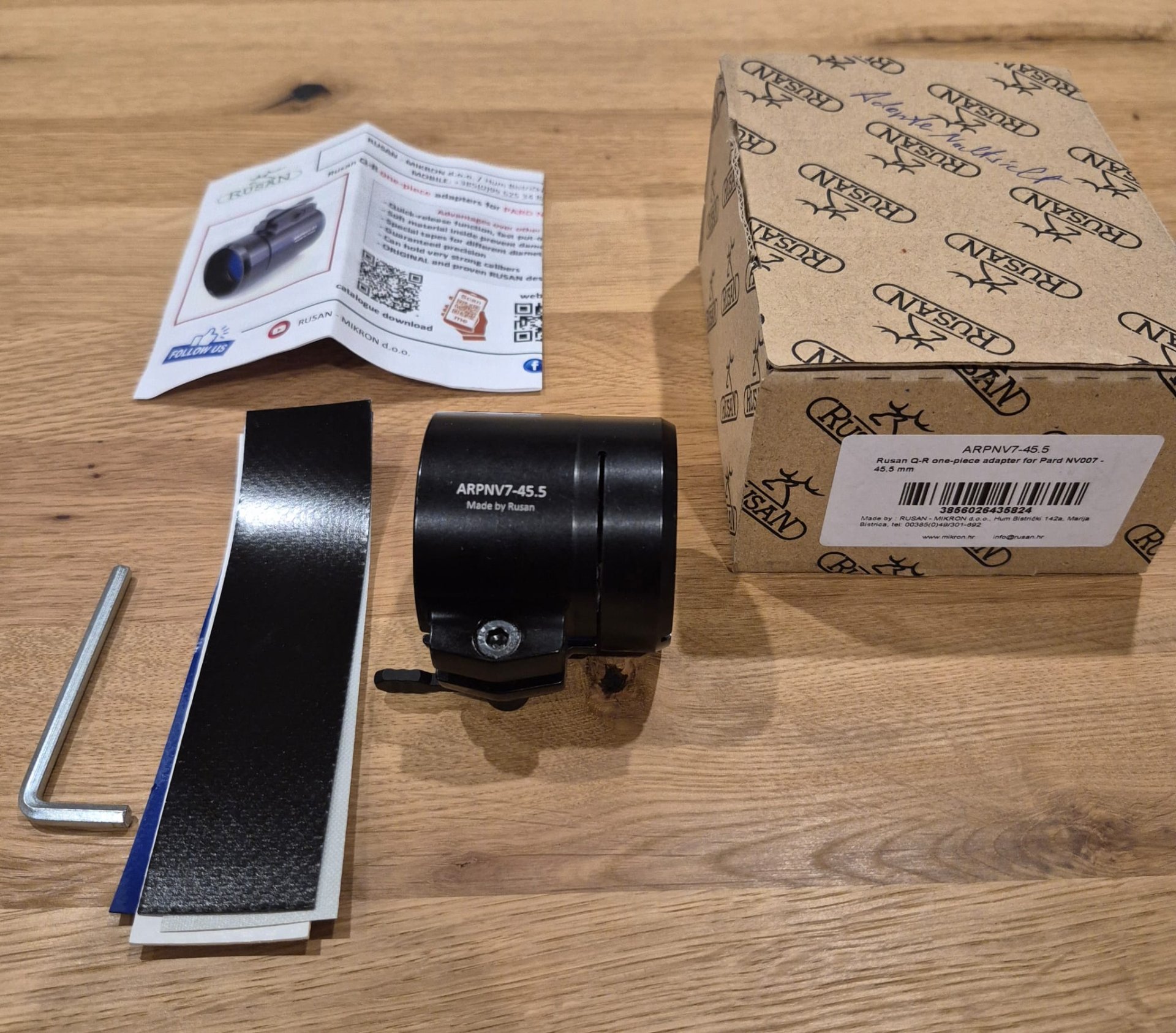 Rusan Schnell-Adapter für alle Sytong Modelle + PARD NV007 / NV007a für Okular-Außendurchmesser 45,5 – Bild 1