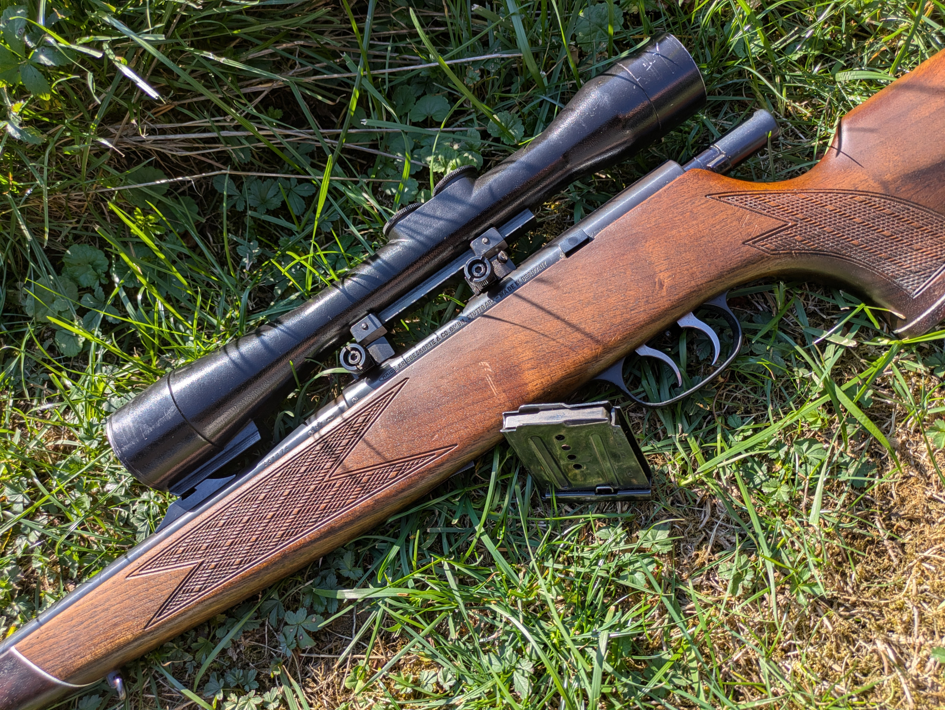Krico .22Hornet, Sammlerstück mit DDR Zielfernrohr – Bild 5