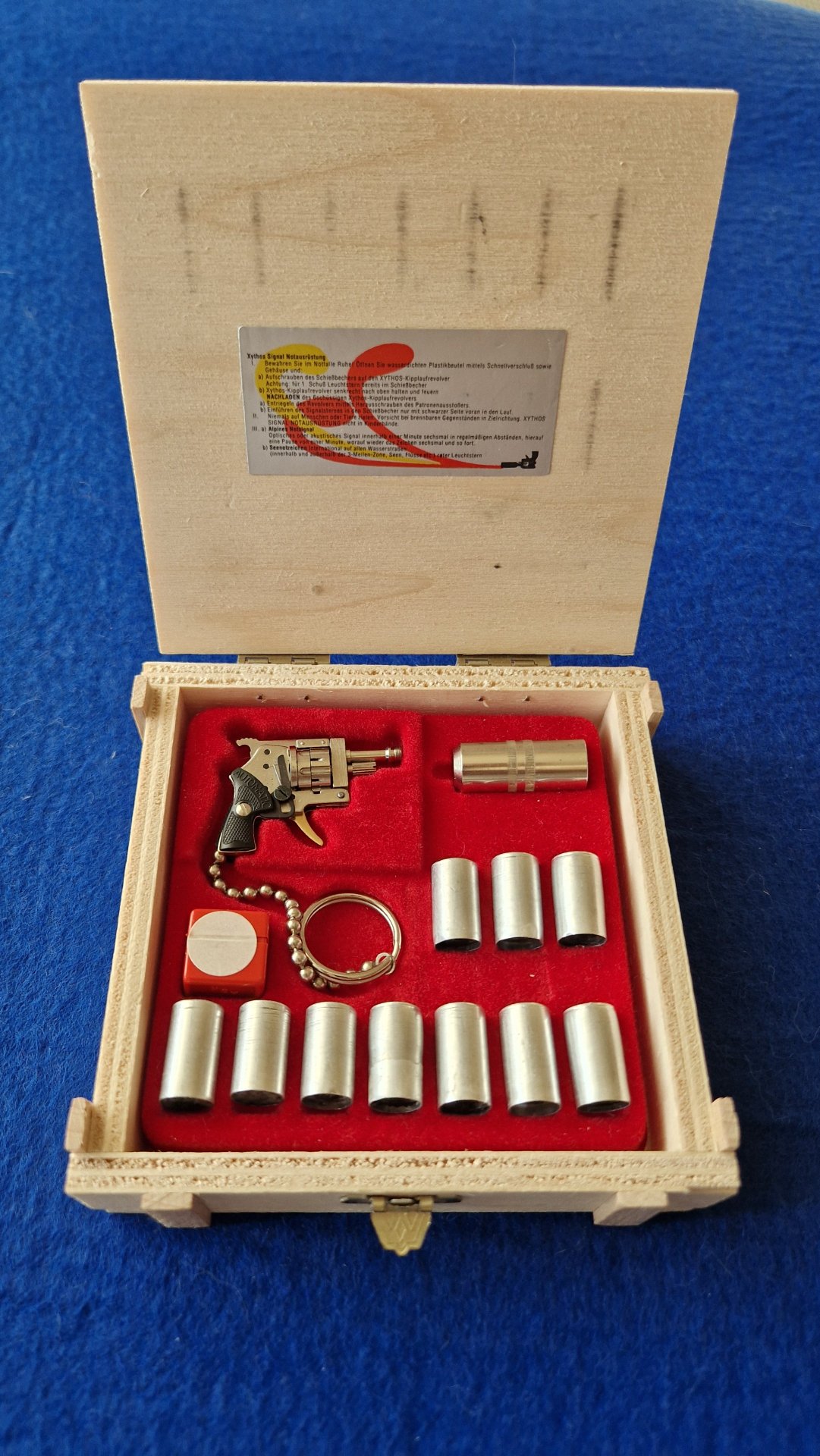 Xythos Kal. 2mm der kleinste Revolver der Welt, wie neu in OVP Holzbox Sammler Selten – Bild 1