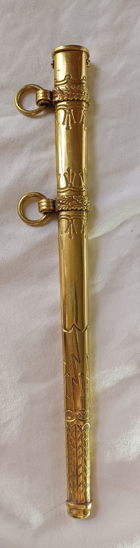 Kriegsmarine Offiziersdolch (M1938) mit Klingenätzung – W.K.C Solingen – Bild 4