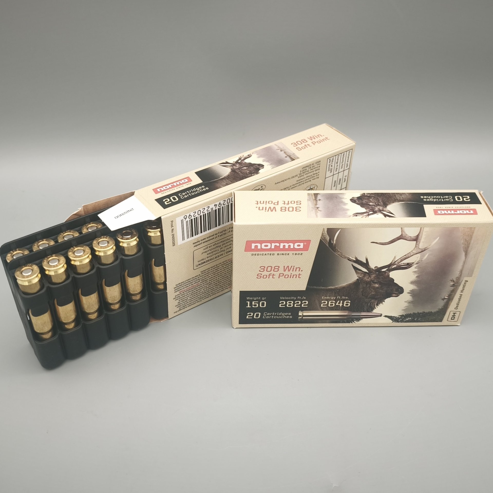 Norma .308Win SP 9,7Gramm/150gr. 20er Päckchen – Bild 2