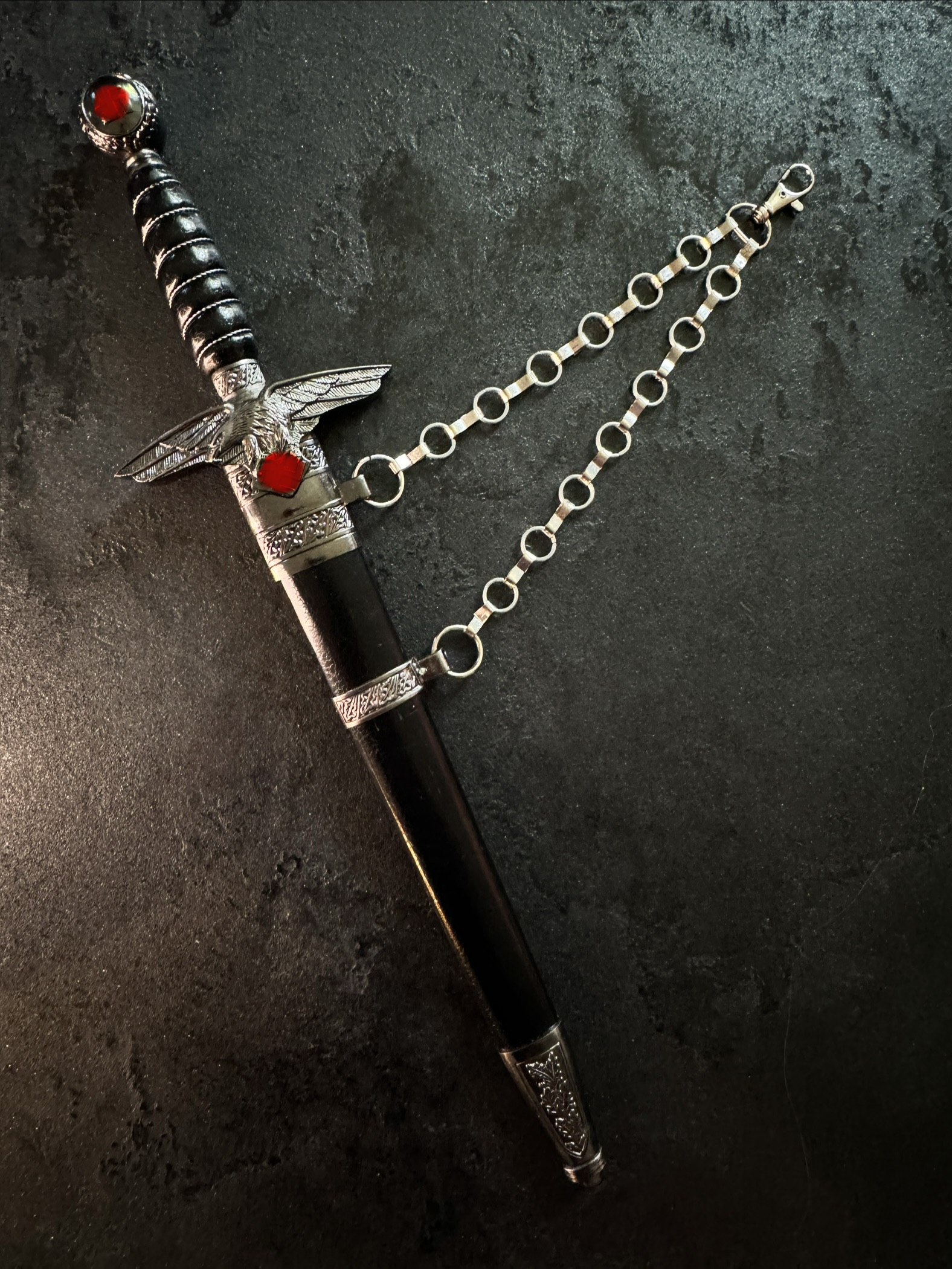 Sammler Dolch Kette Modell Sammleranfertigung Dolch 46,5cm – Bild 1