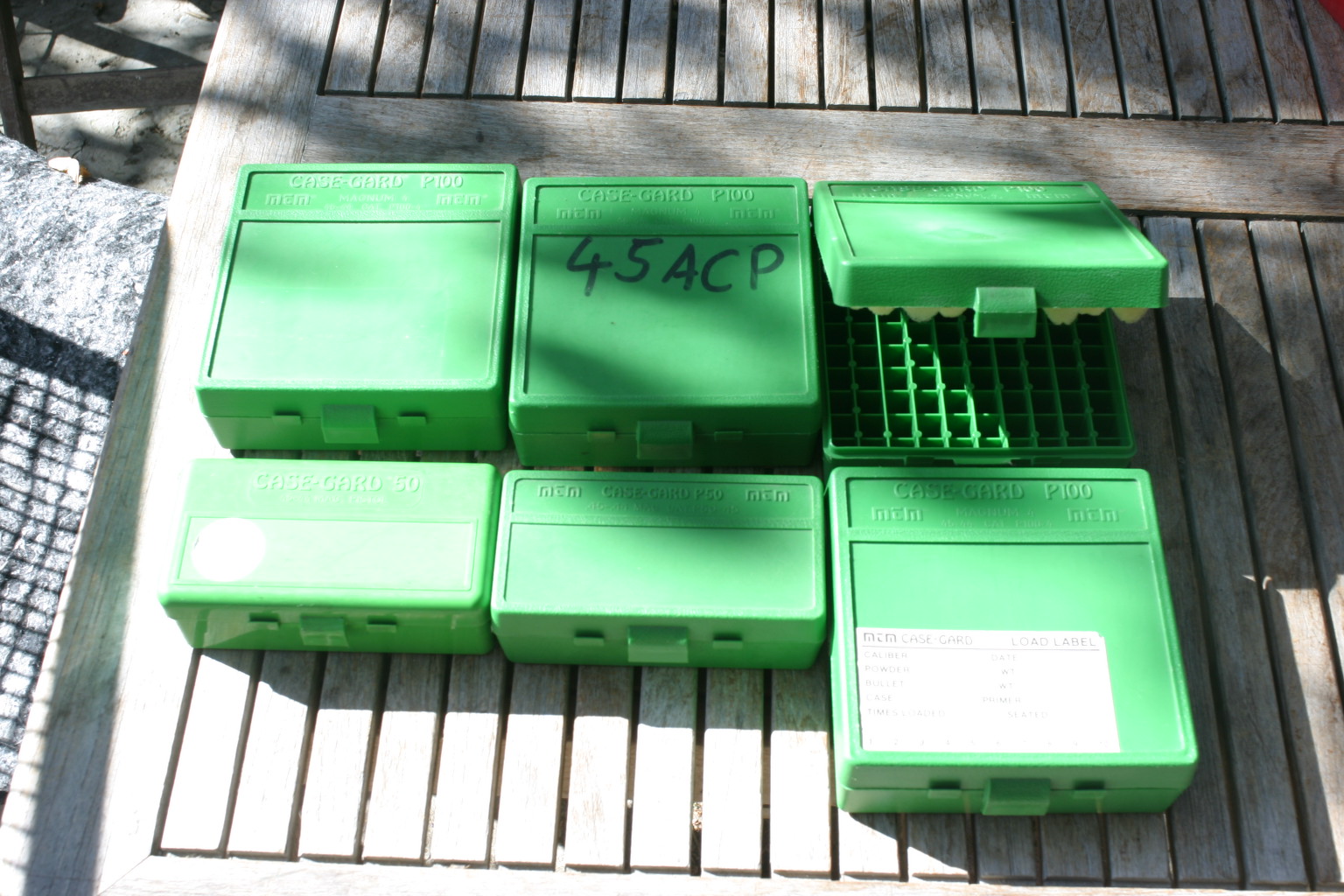 Plastikpatronenboxen von MTM für 500 Patronen 44/45 – Bild 1