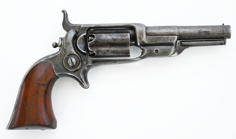 Perkussionsrevolver Adless Colt Model 1855 Side Hammer Pocket, Kaliber .31, Sammlerwaffe Originalzu. – Bild 1