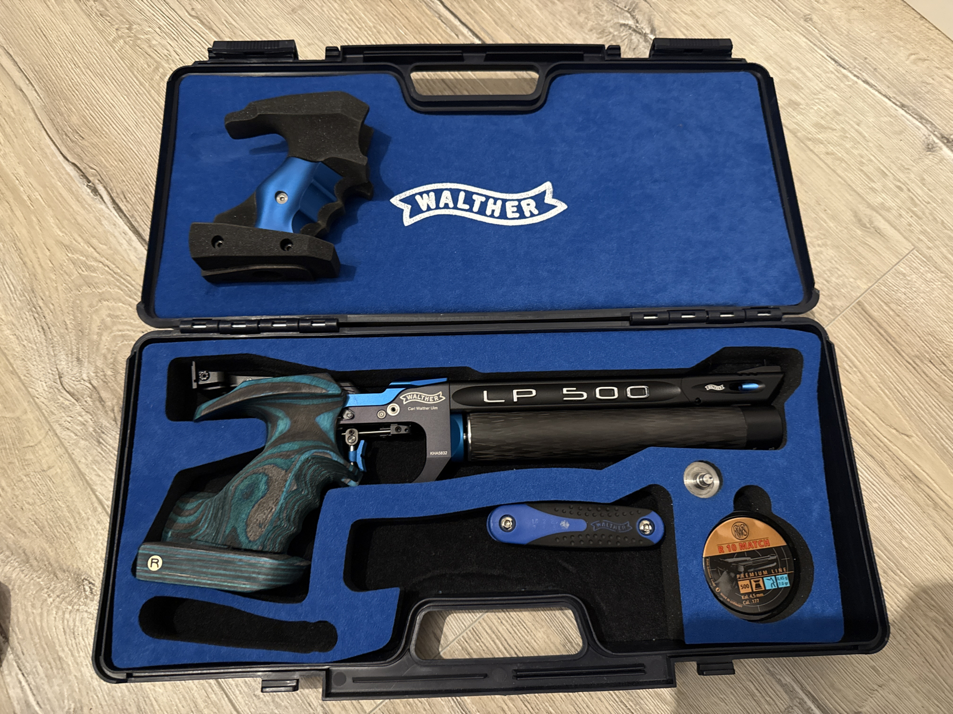 Walther LP500 Meistermanufaktur (2022) | Rink-Griff M + Walther-Griff | Carbon-Kartusche (bis 2032+) – Bild 1