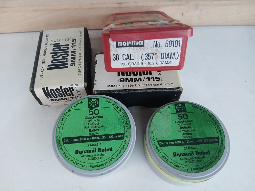 Konvolut Geschosse Kal. .38 ; .357 und 9mm also .355 – Bild 1
