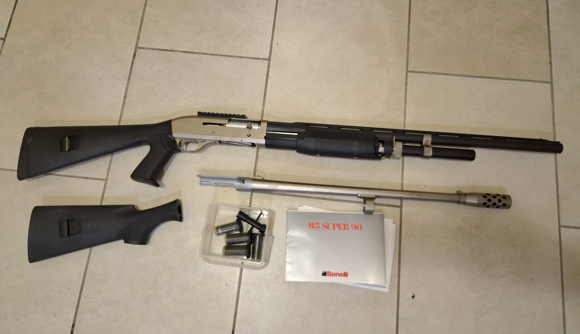 Benelli M3 Super 90 Kromo 12/76 LL 66 cm+ Wechsellauf 50 cm + Wechselschaft – Bild 2