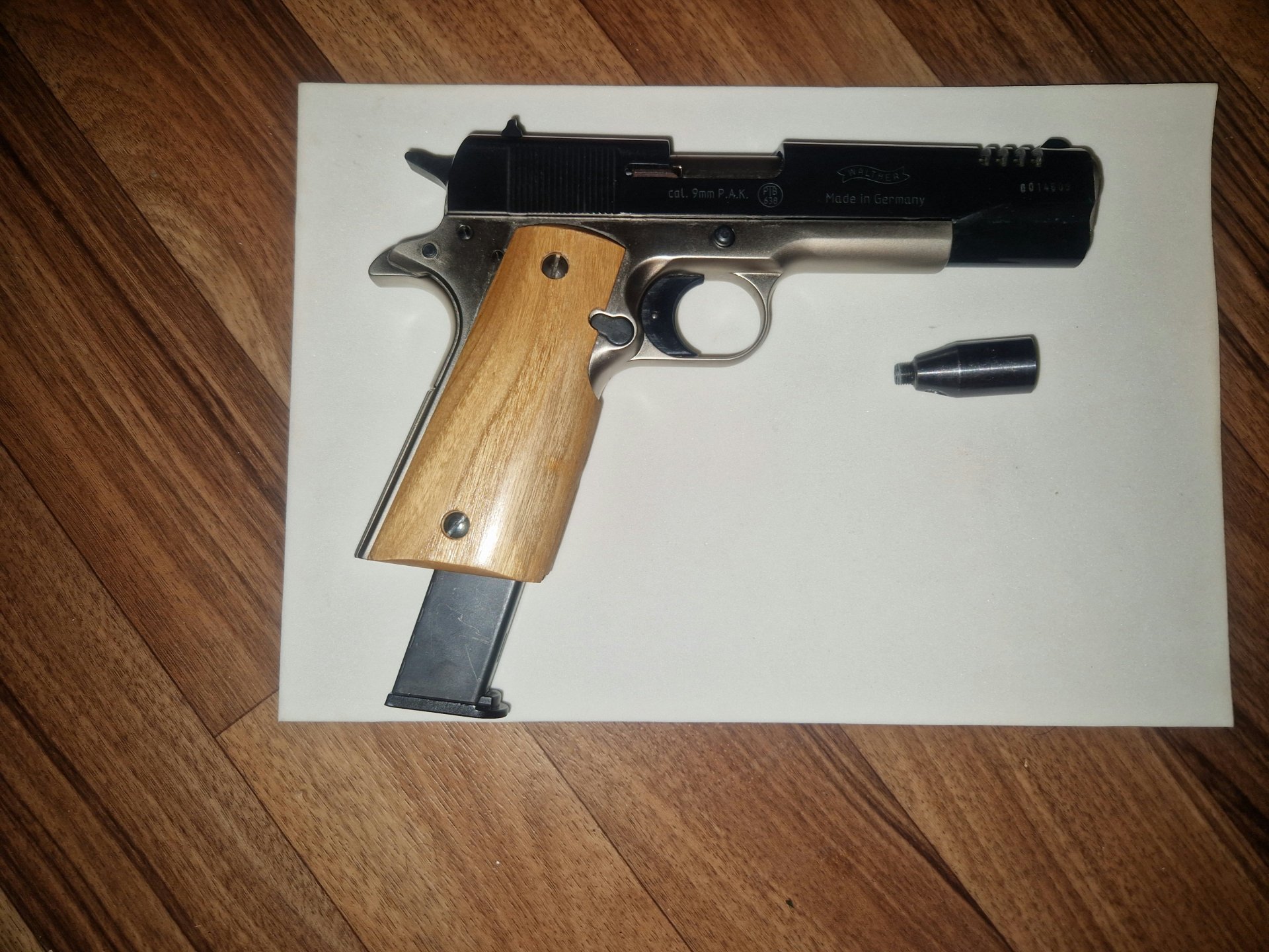 Walther Big Bore S PAK 9mm Holzgriff – Bild 6