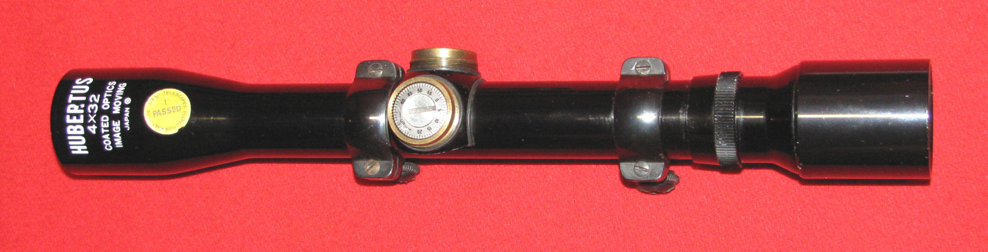 ZF / Zielfernrohr, ein HUBERTUS 4 x 32 mit dem Absehen 1 und 10mm Montage – Bild 2