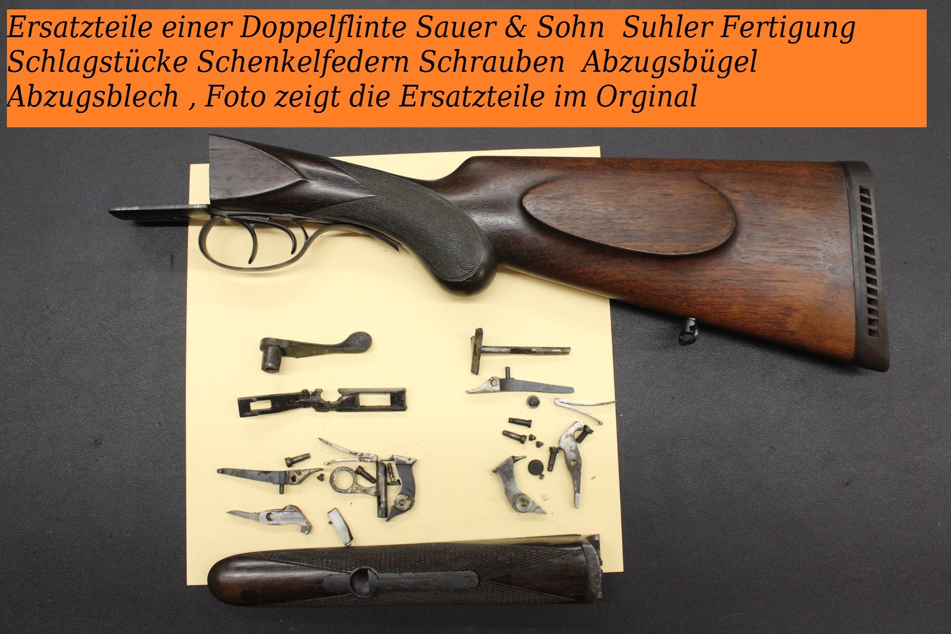 Sauer & Sohn Doppelflinte Ersatzteile – Bild 1