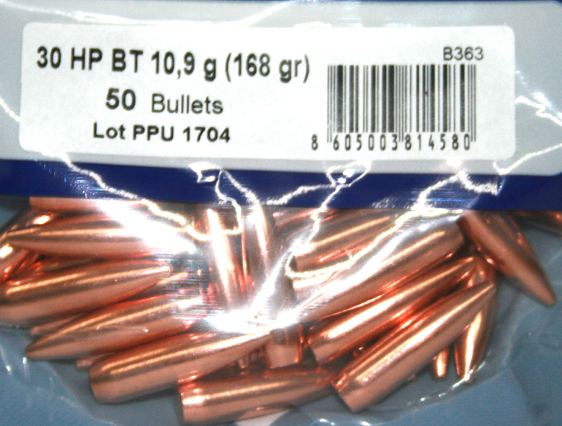 50 Stück PPU | PrviPartizan Geschosse #B-363 | CAL 30 / .308 | 168grs / 10,9g HP BT Hohlspitz Match – Bild 1