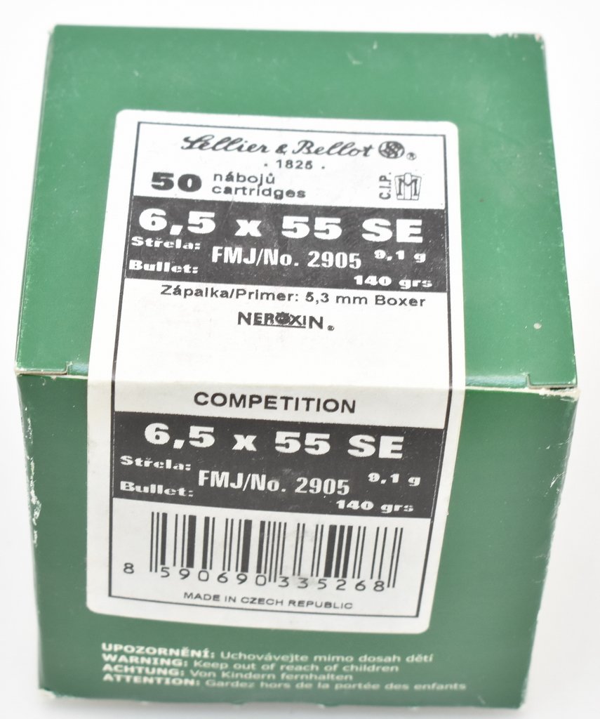 50 S&B Patronen 6,5x55 SE Vollmantel 140gr. – Bild 2