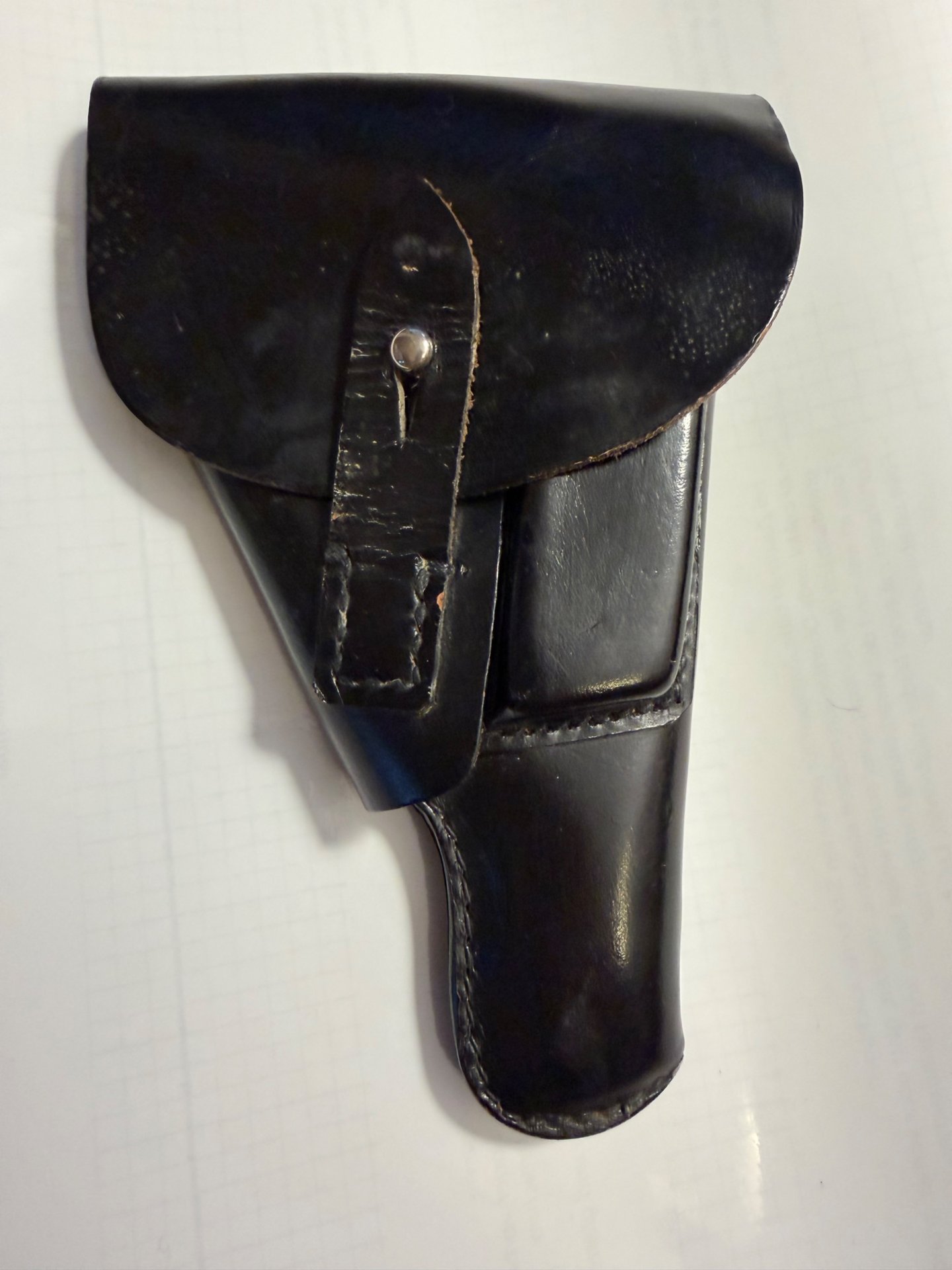 Pistolentasche in Leder schwarz glatt für Walther P.P. 7;65 mm. – Bild 1