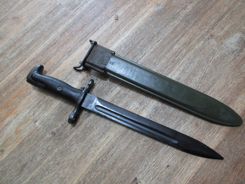 Original US Army Garand M1 Bajonett M7 Scheide M8A1 – Bild 1