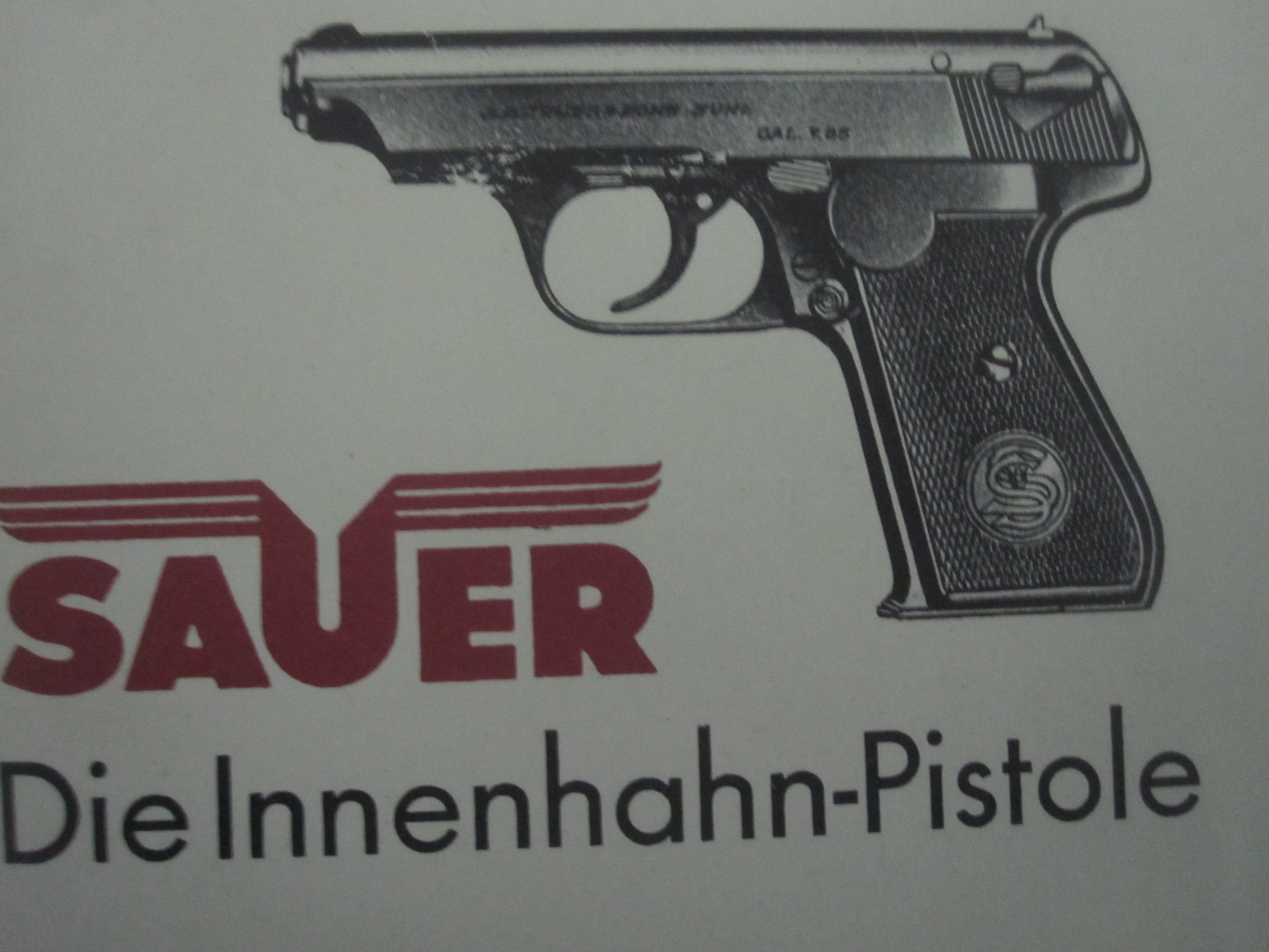 Dienstvorschrift, Beschreibung und Nutzung Pistole Sauer&Sohn Modell 38 Innenhahn – Bild 1