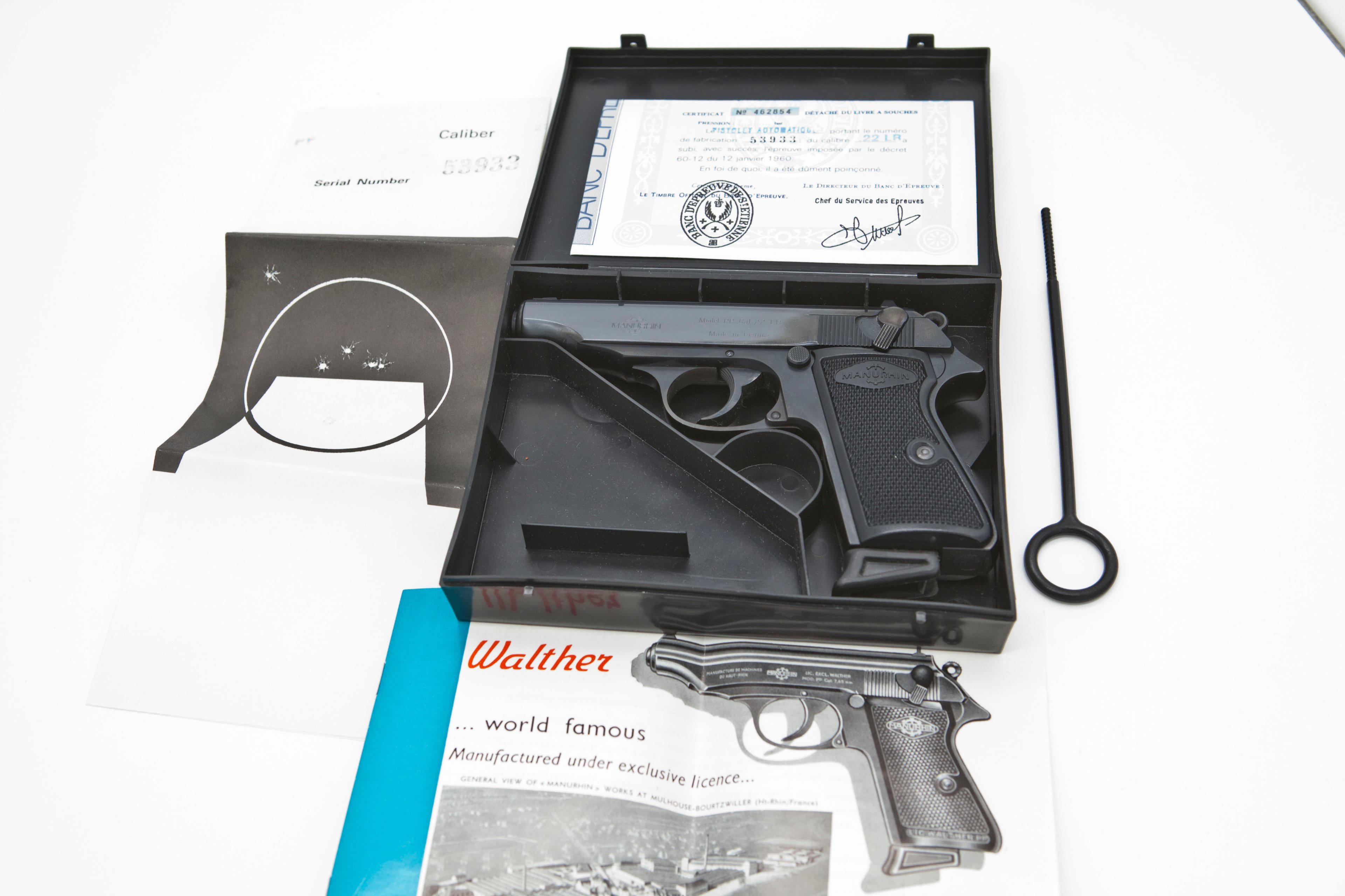 Walther PP Manurhin .22 l.r. – außergewöhnlicher Sammlerzustand, komplett mit Zubehör – Bild 1