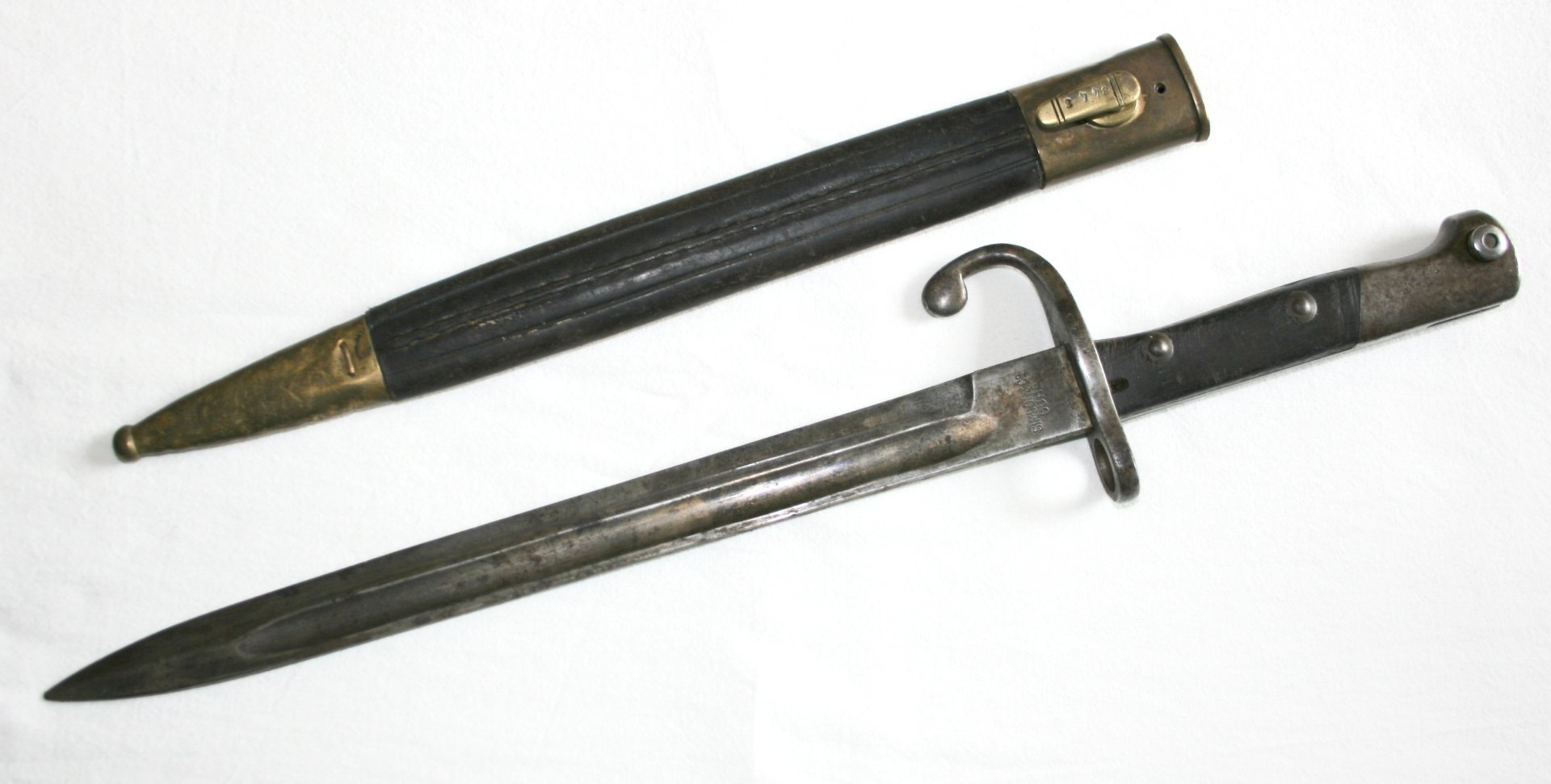 Bajonett WKI/ Seitengewehr M1908 / SIMSON&CO, SUHL – Bild 3