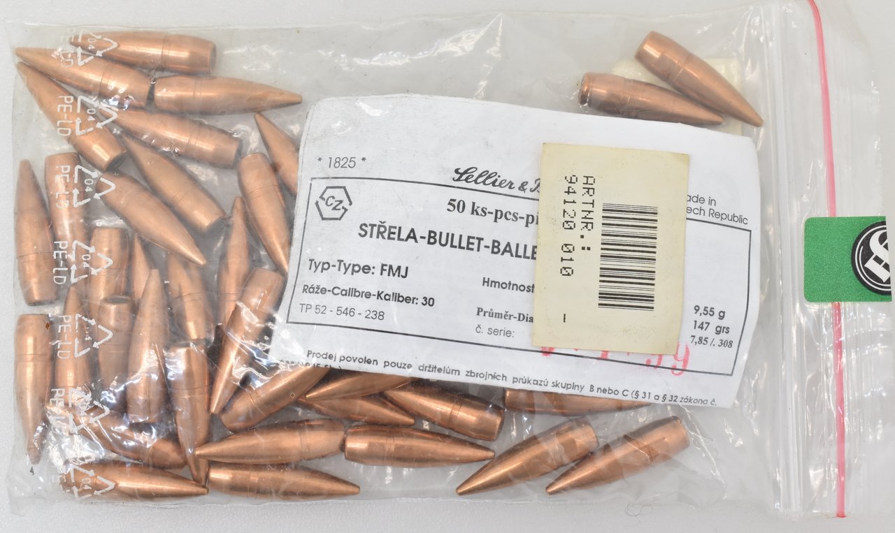50 S&B Geschosse Kaliber .308 147gr. VM – Bild 1