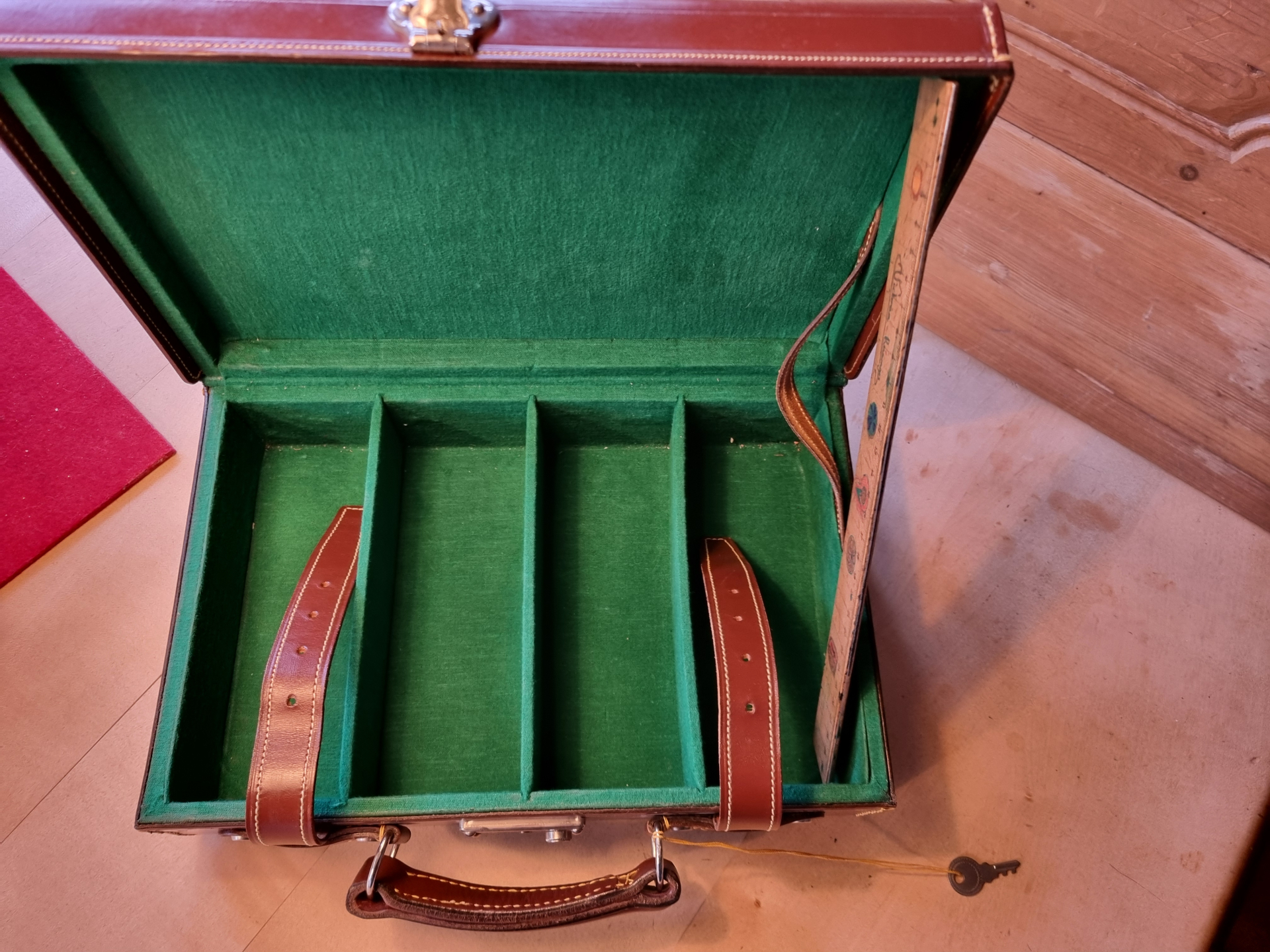 Patronenkoffer Waffenkoffer Leder wie NEU – Bild 2