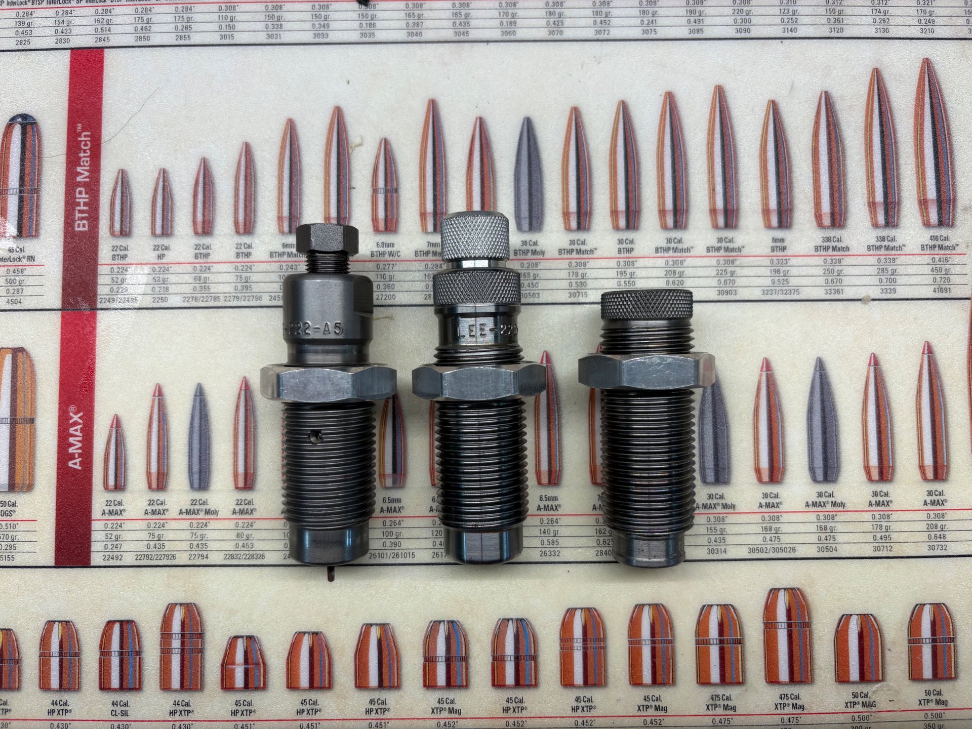 Lee, .222 Remington, Matritzensatz – Bild 1