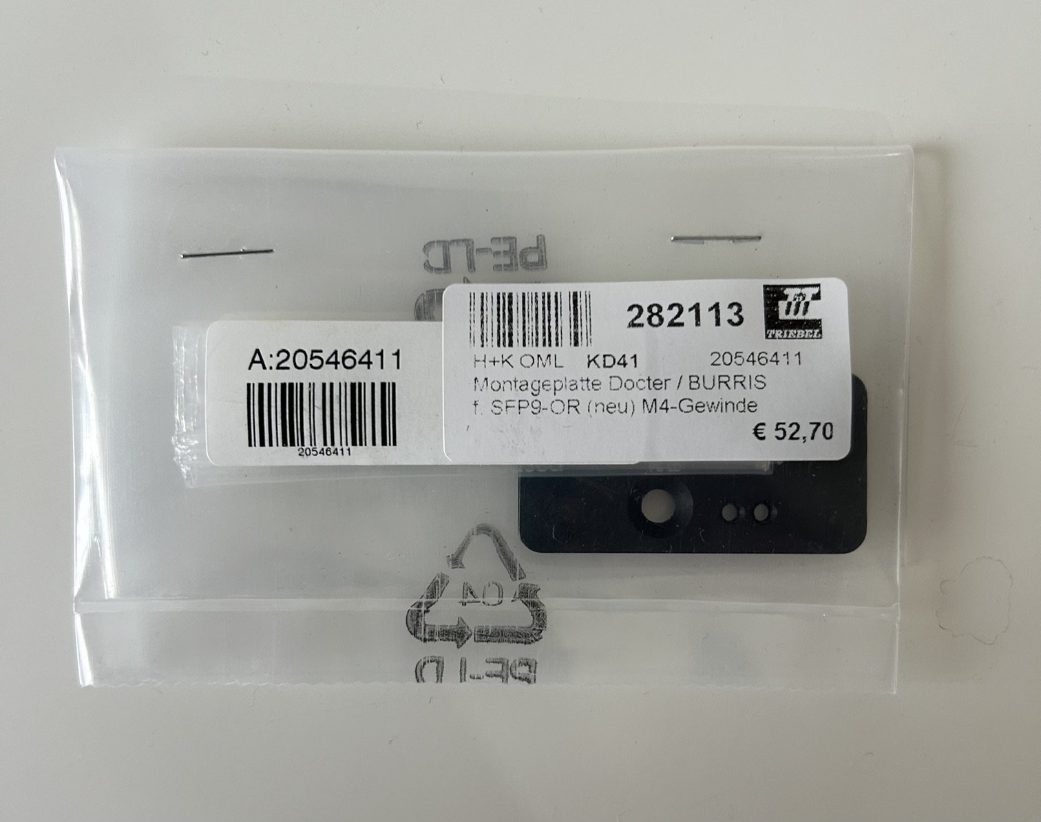 Burris FastFire 2 – 4 MOA Leuchtpunktvisier inkl. original HK-Montageplatte für SFP9 OR – unbenutzt – Bild 5