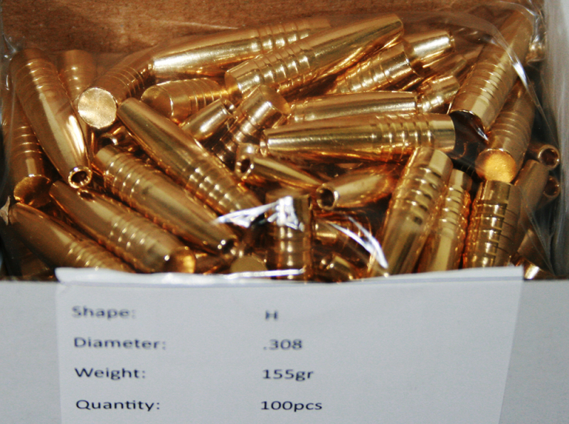 100 x L.O.S. LOS CERKNO H HUNTER "Großwild" Bleifrei Jagd Geschosse .308 Win. .30-06 155gr 10g Solid – Bild 1