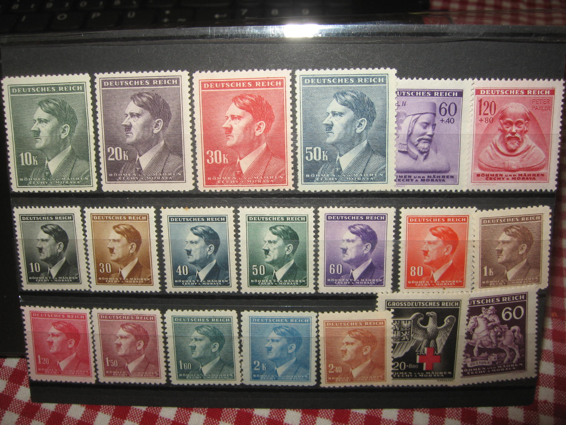 20x Deutsches Reich Böhmen und Mähren Postfrisch. – Bild 1