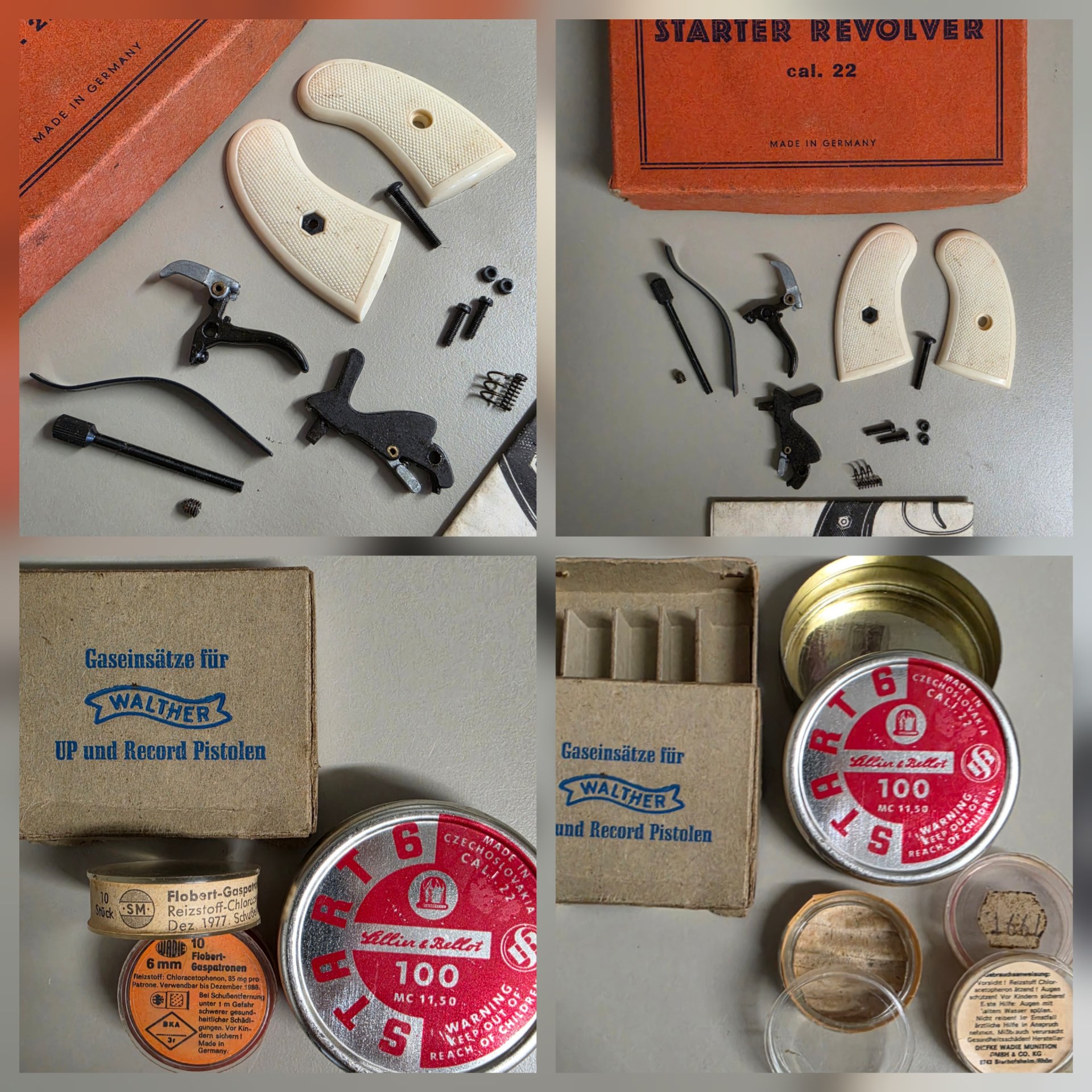 Original Valor B.G.I. Ersatzteil-Konvolut mit Schachtel & Anleitung+ Patronenschachteln – Bild 2