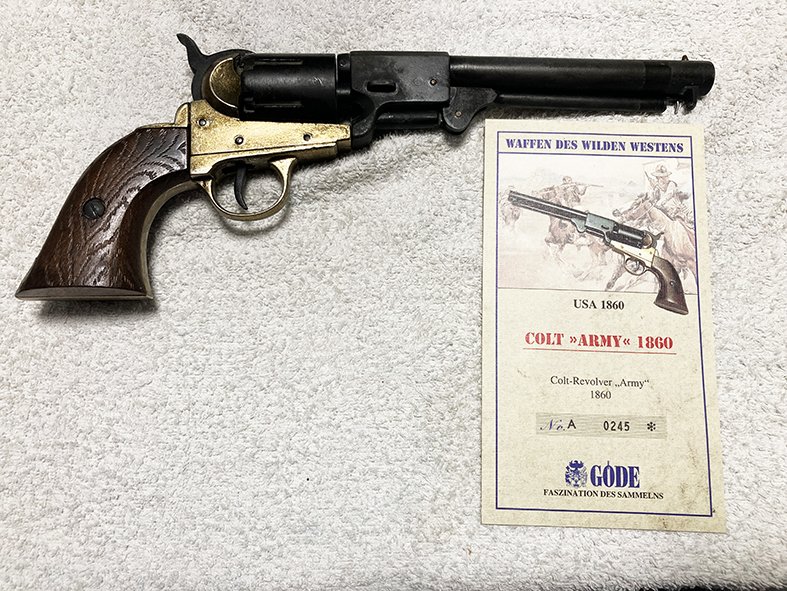 COLT ARMY 1860 Deko-Revolver – Bild 2