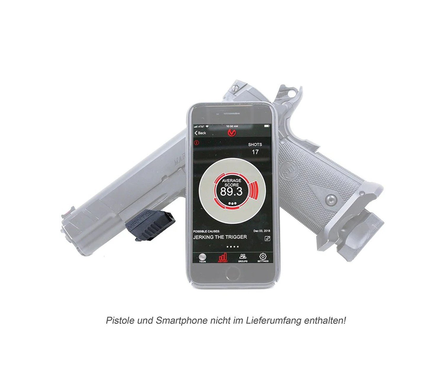 Mantis X10 ELITE Shooting Performance System, Bluetooth 4.1 LE, 20 h Akku – Bild 1