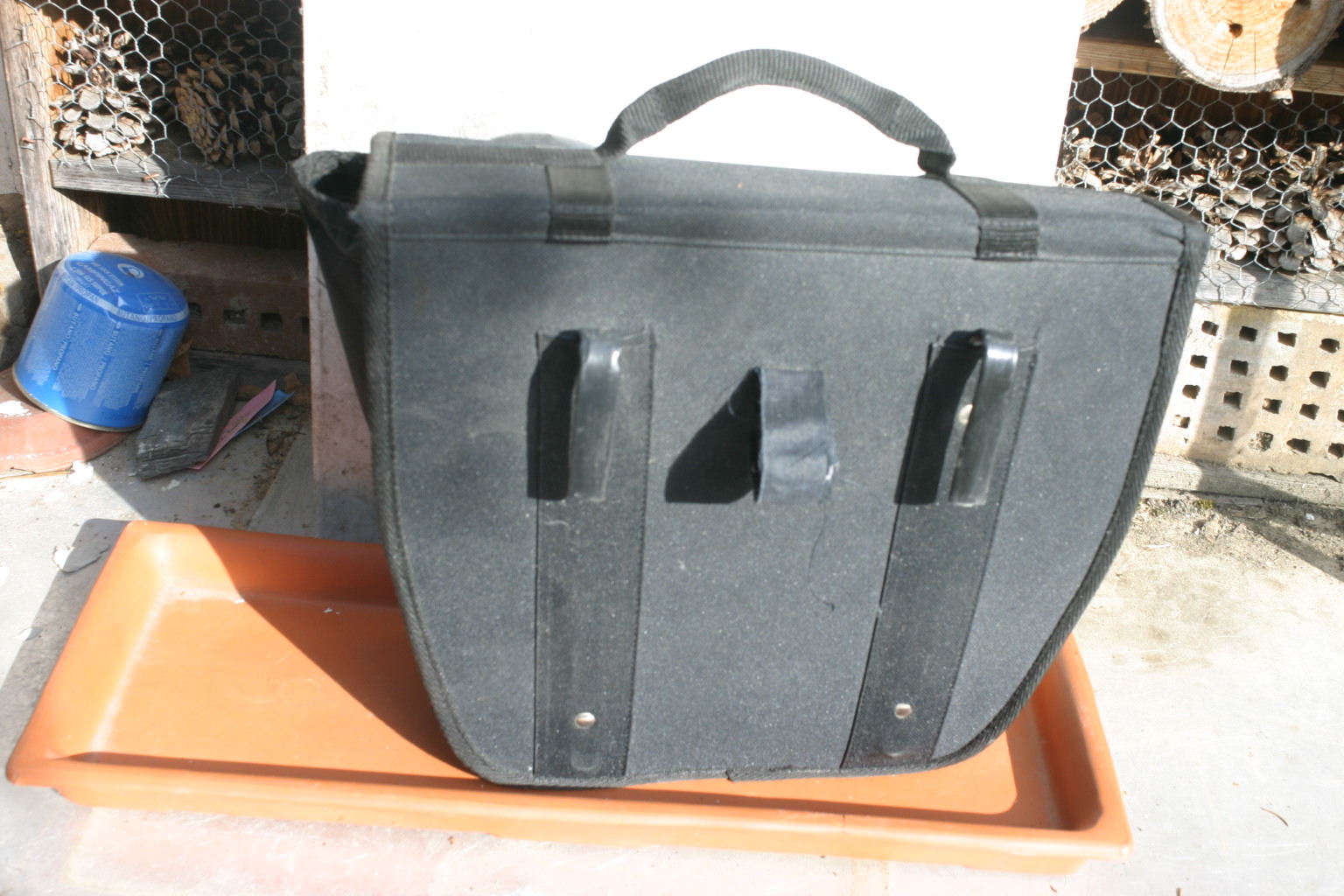 Motorradtasche / Fahradtasche von Triumph in schwarzem Cordura – Bild 2