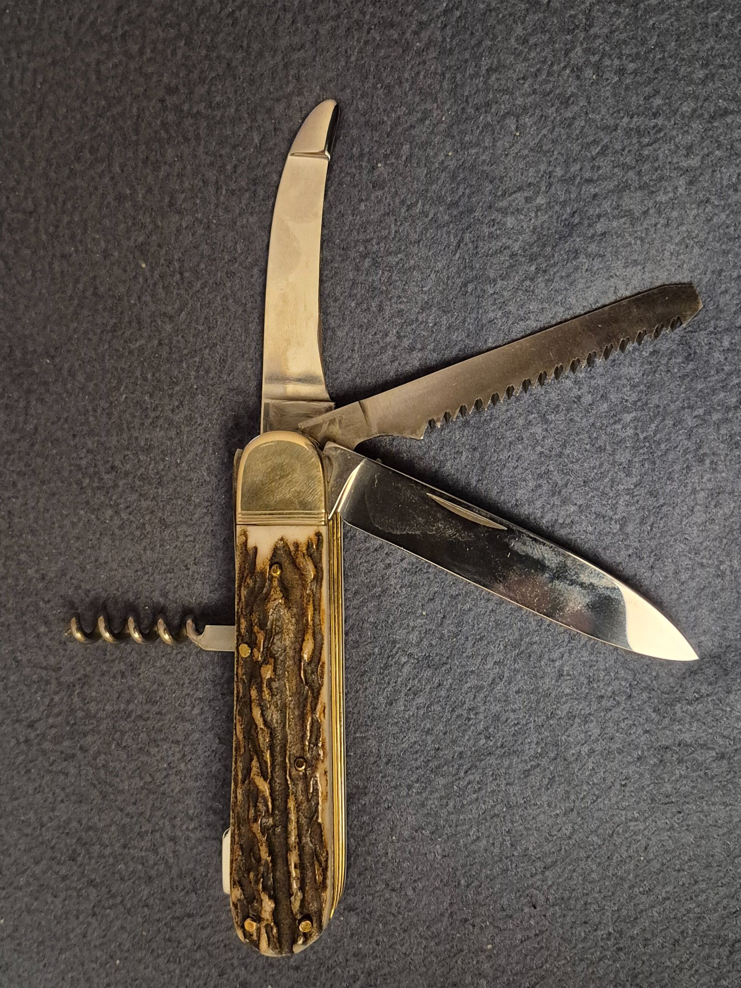 Hubertus Jagdtaschenmesser aus Solingen – Bild 2