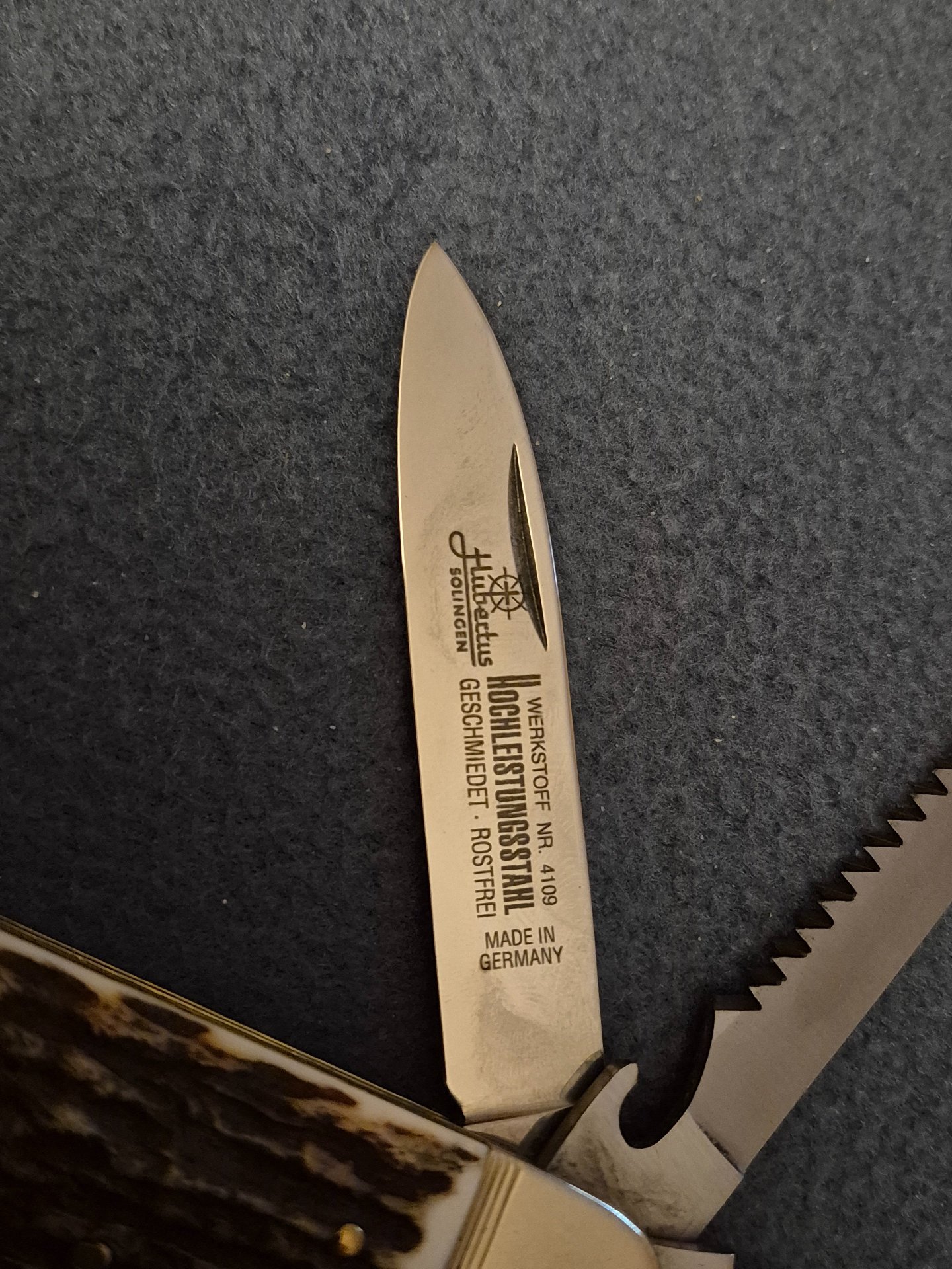 Hubertus Jagdtaschenmesser aus Solingen – Bild 3