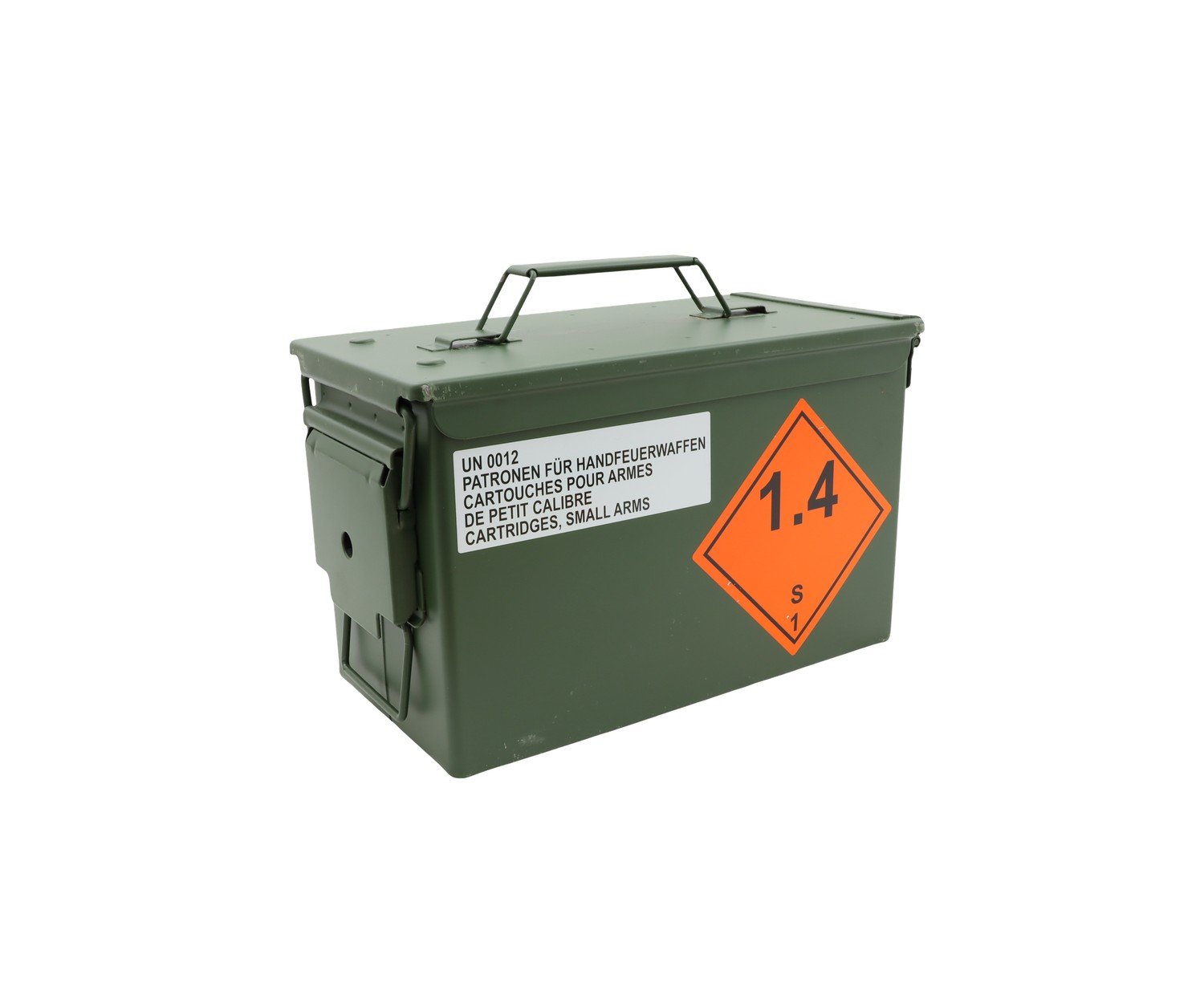 NATO Munitionskiste 4API, Metall, olivgrün, 30,5 x 19 x 15,5 cm, 3,2 kg – Bild 1