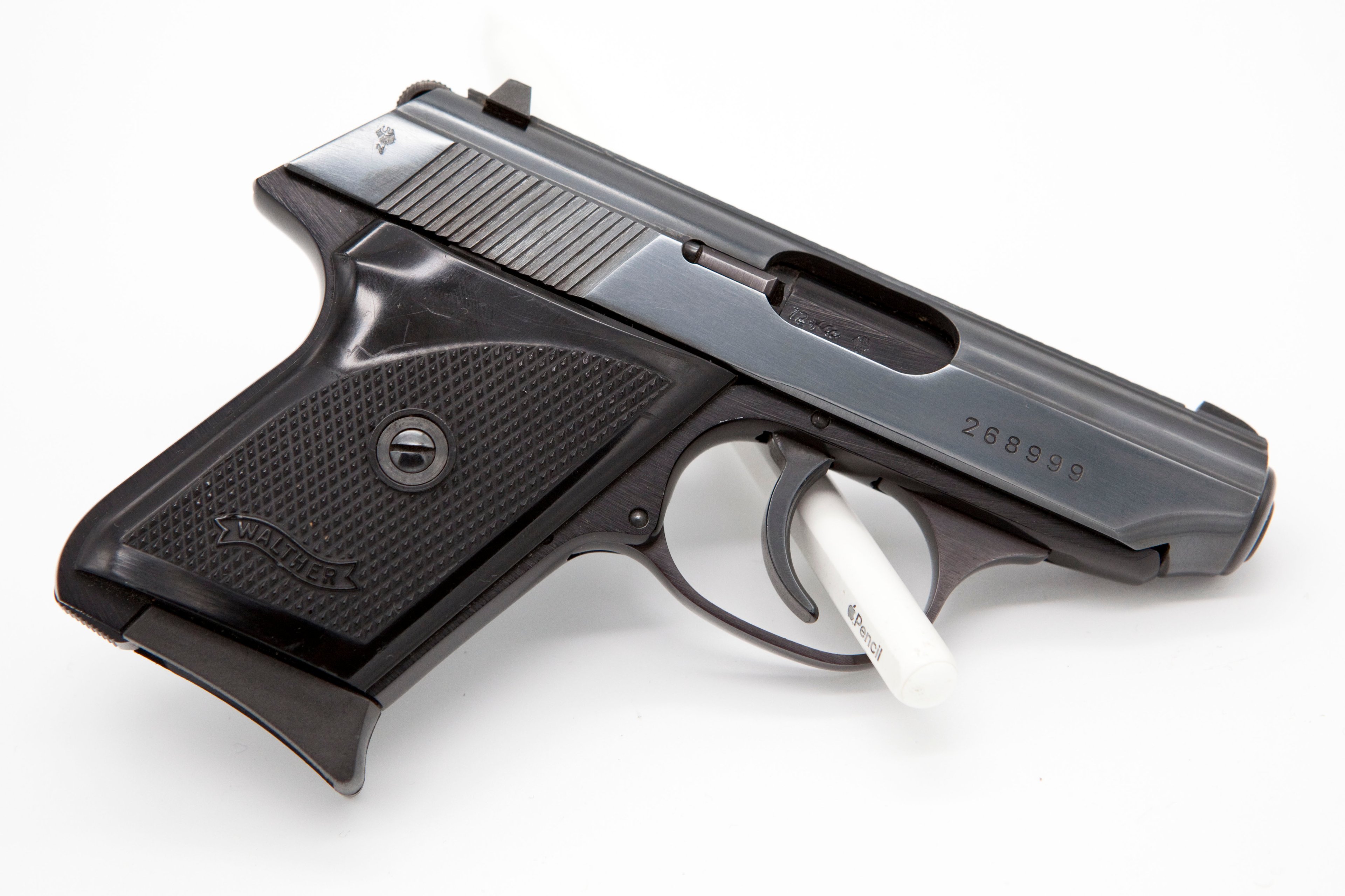 Walther TPH, Kaliber 6,35 mm Browning – frühe Ulmer Fertigung, Beschuss 1972 – Bild 2