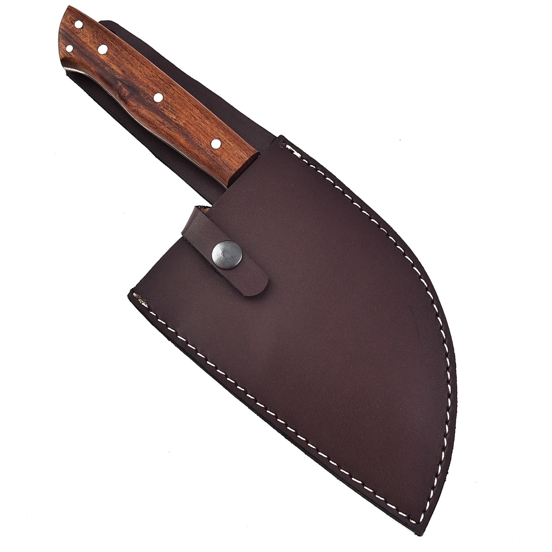 Damascus Steel Chef Hack Beil Klinge Hack Küchen Messer With WOOD Handle – Bild 6