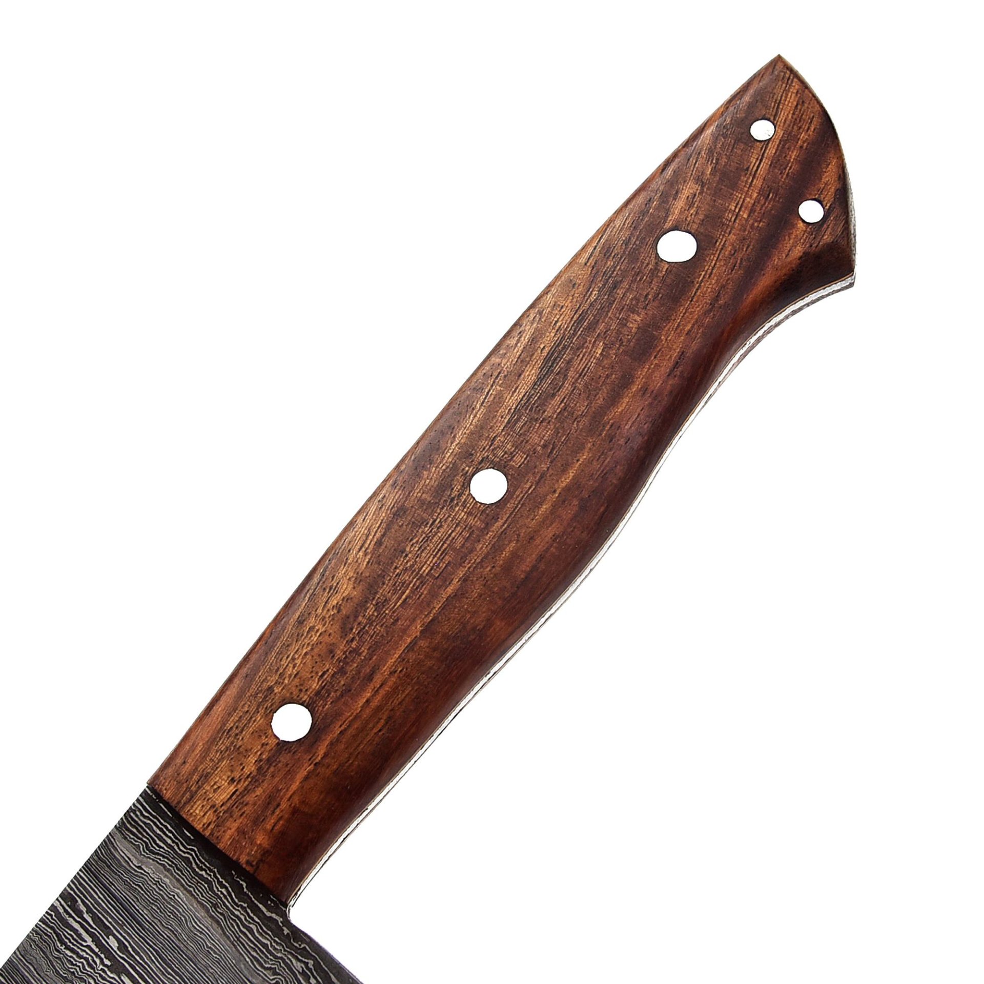 Damascus Steel Chef Hack Beil Klinge Hack Küchen Messer With WOOD Handle – Bild 7