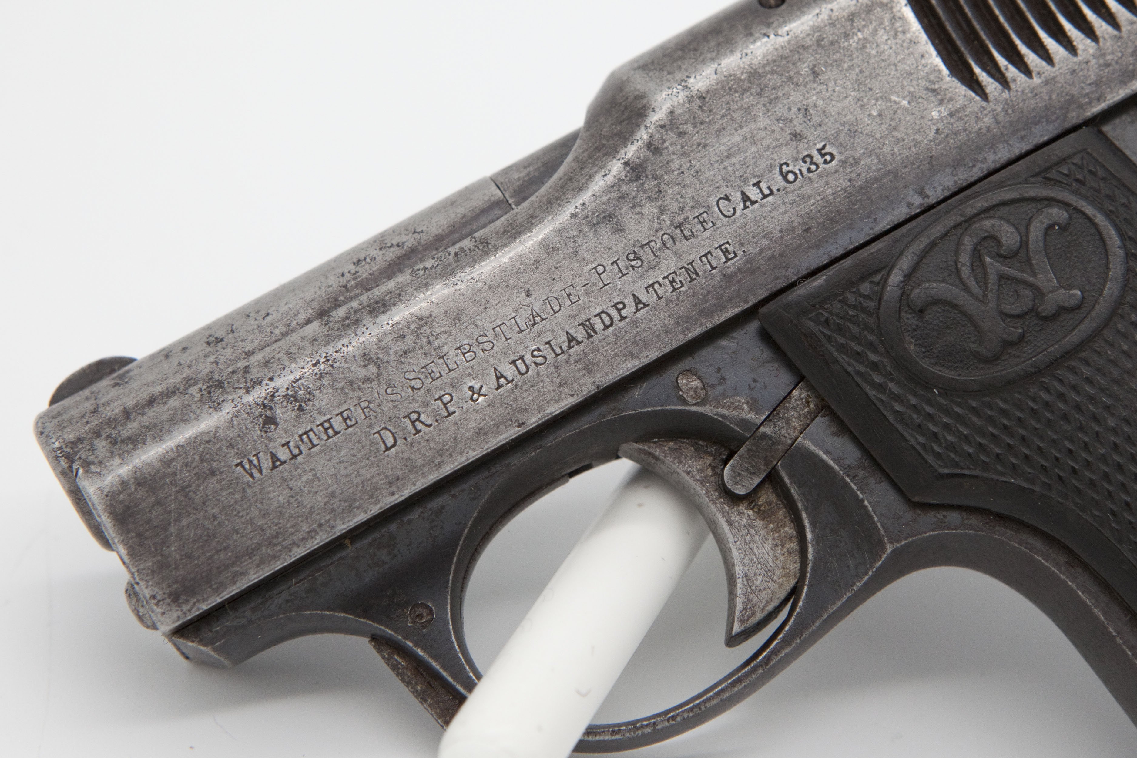 Walther Modell 1, Kal. 6,35 mm Browning – frühe Ausführung, SN 9344 – historisches Sammlerstück – Bild 2