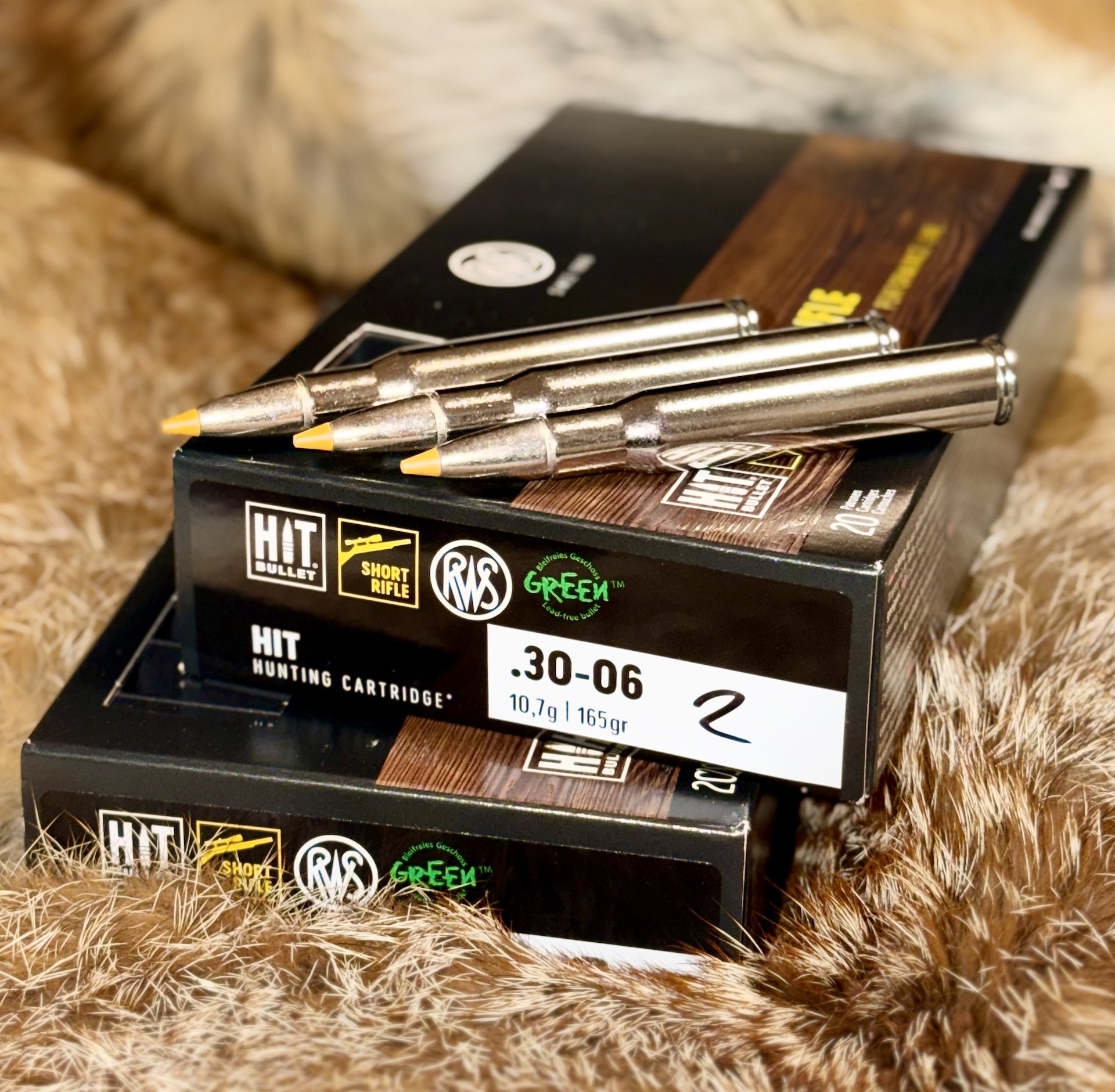 RWS HIT Short Rifle – .30-06 Spring. – 10,7 g / 165 grs – bleifrei - 43 Schuss – Bild 1