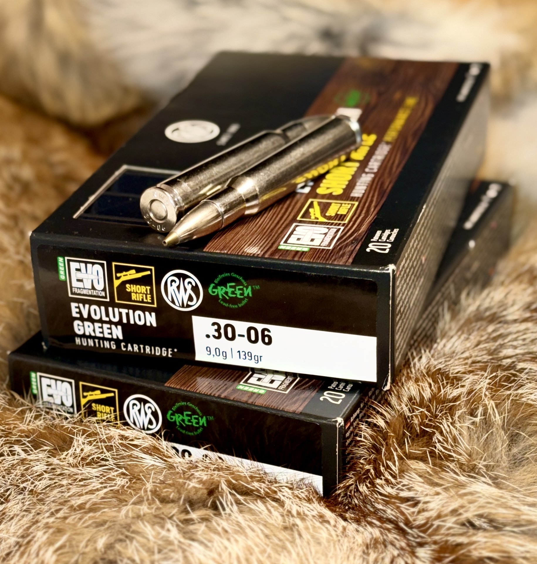 RWS Evolution Green Short Rifle – .30-06 Spring. – 9,0 g / 139 grs – bleifrei - 35 Schuss – Bild 1