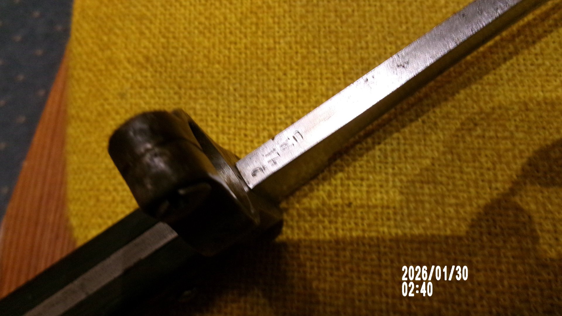 Notbajonett Ersatzseitengewehr Österreich M1888 deutsche Fertigung W17 Bajonett Feldgrau Selten – Bild 3
