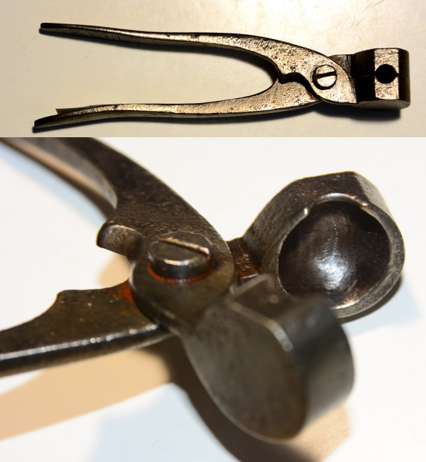 alte Kugelzange für cal. 16,4 mm Rundkugel – Bild 1