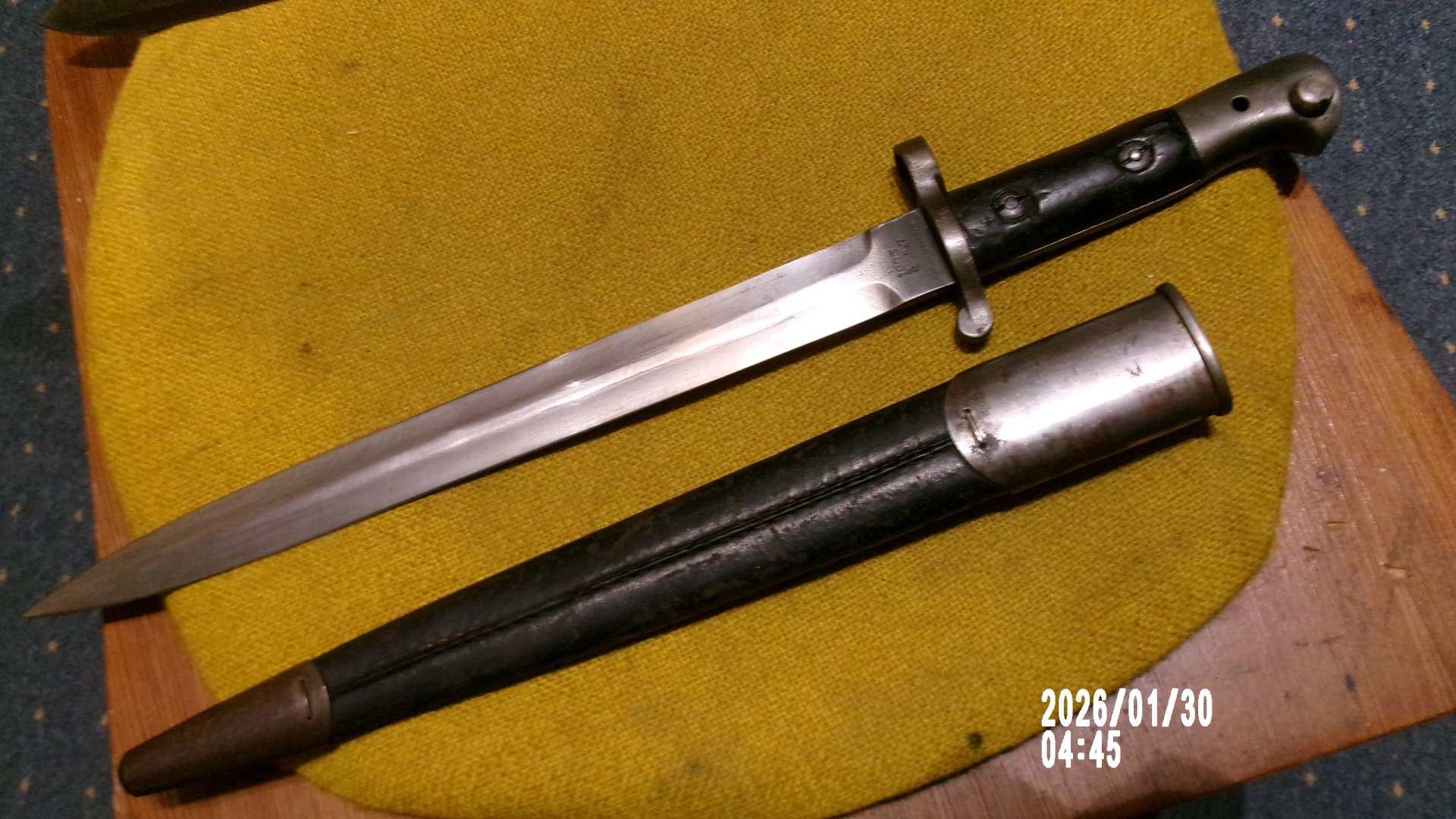 Selten, englisches P1903 Bajonett, nur 5 Jahre produziert, Seitengewehr, 1 WK – Bild 4