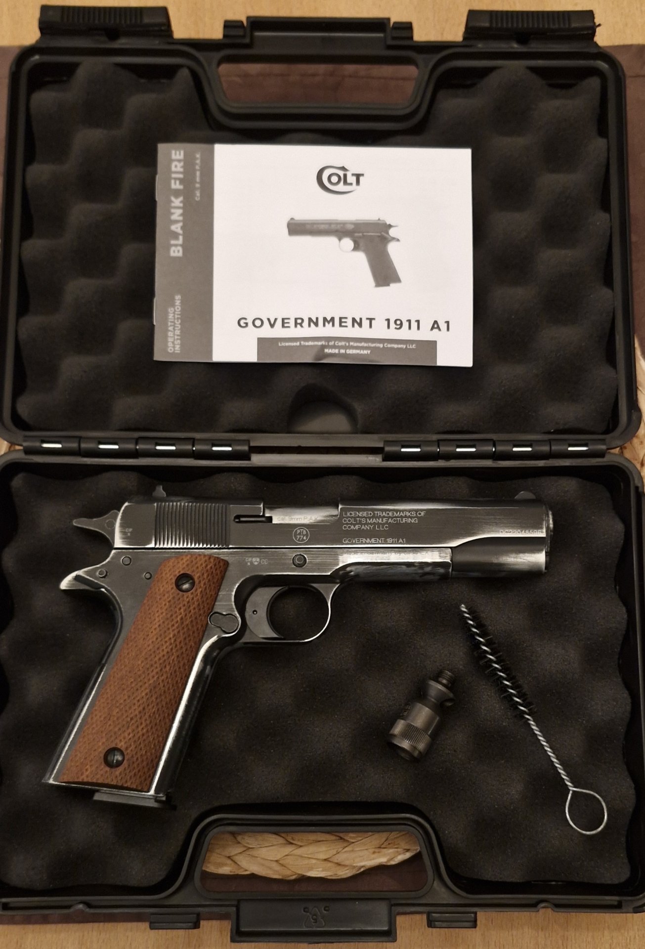 Colt 1911 9mm P.A.K BR Antike Finish Top Zustand wie Neu – Bild 2